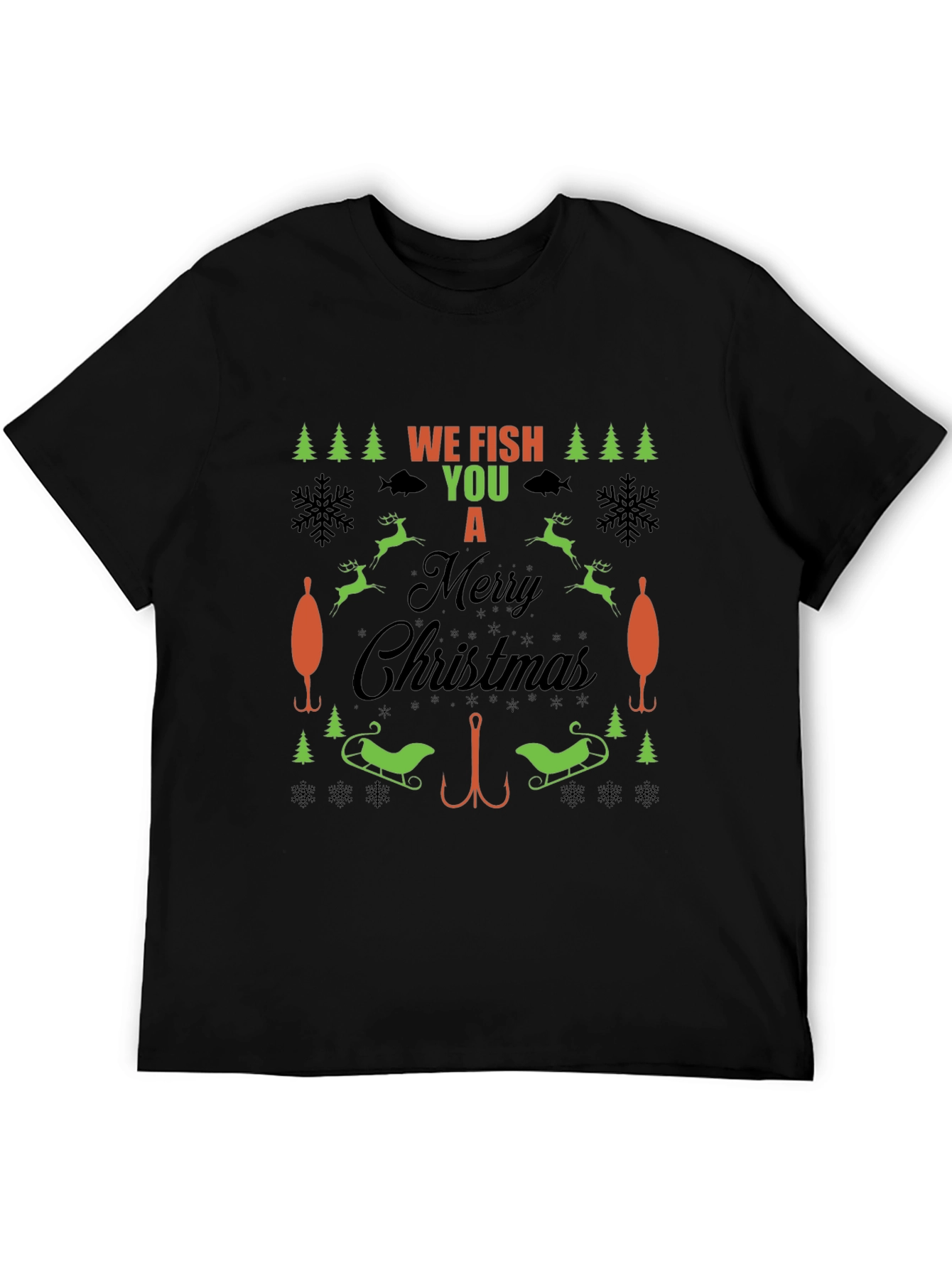 Funny Fishing Christmas T-Shirt