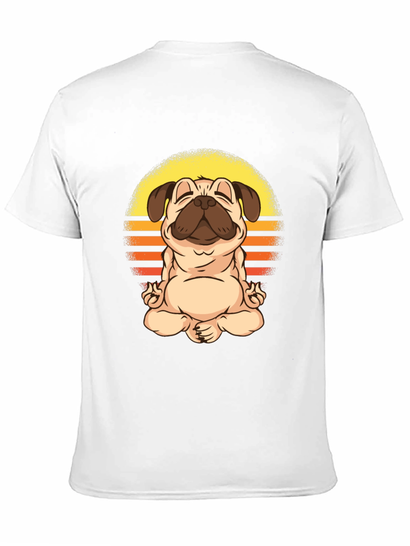 Zen Pug T-Shirt - Meditating Dog Graphic Tee