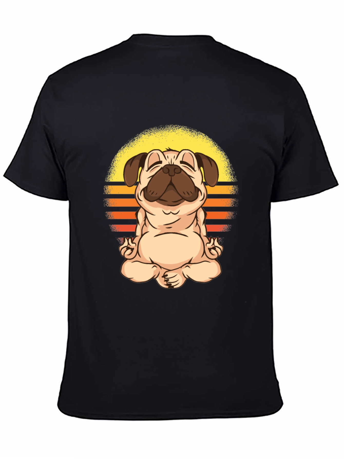 Zen Pug T-Shirt - Meditating Dog Graphic Tee