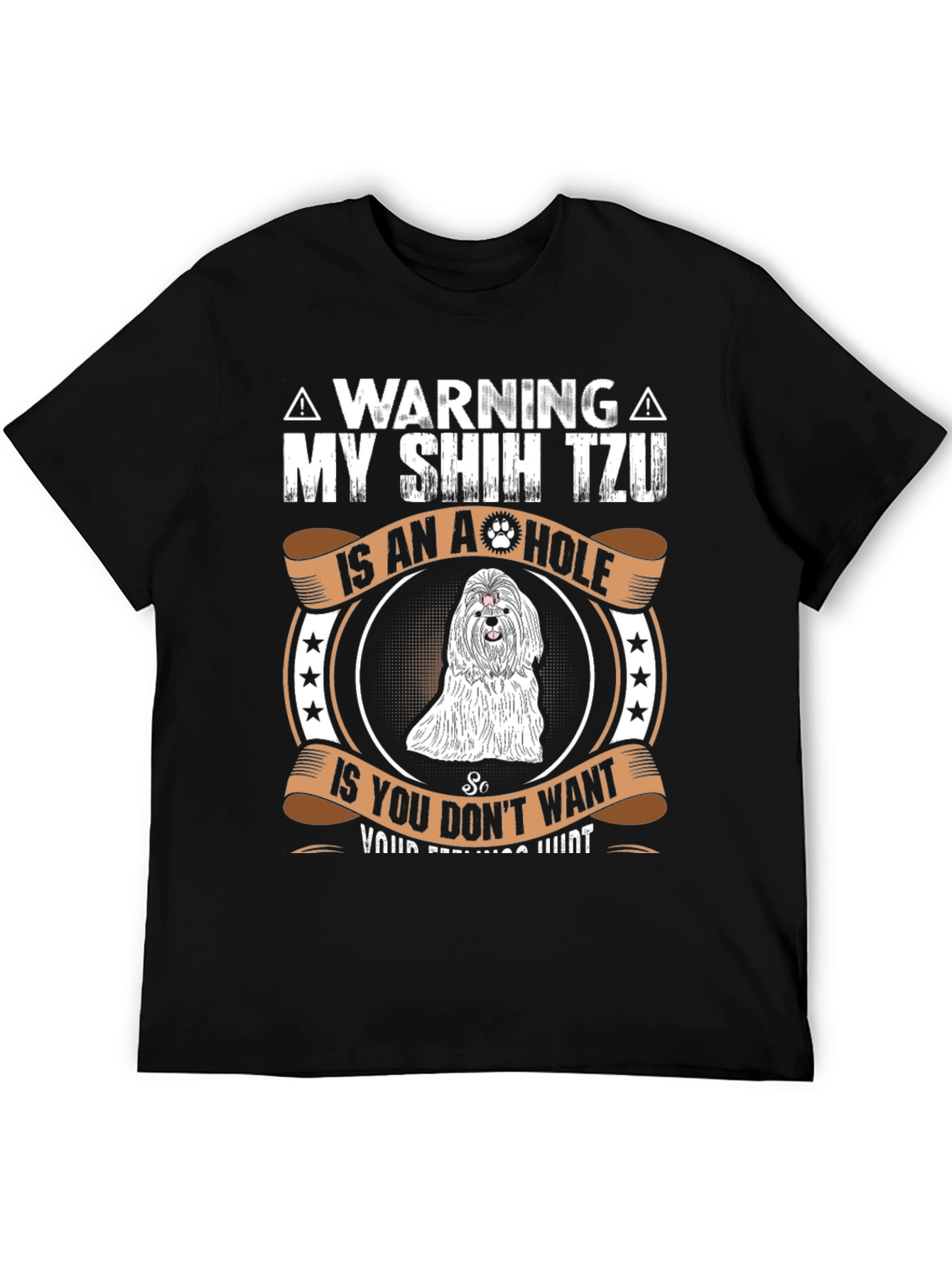 Warning Shih Tzu T-Shirt