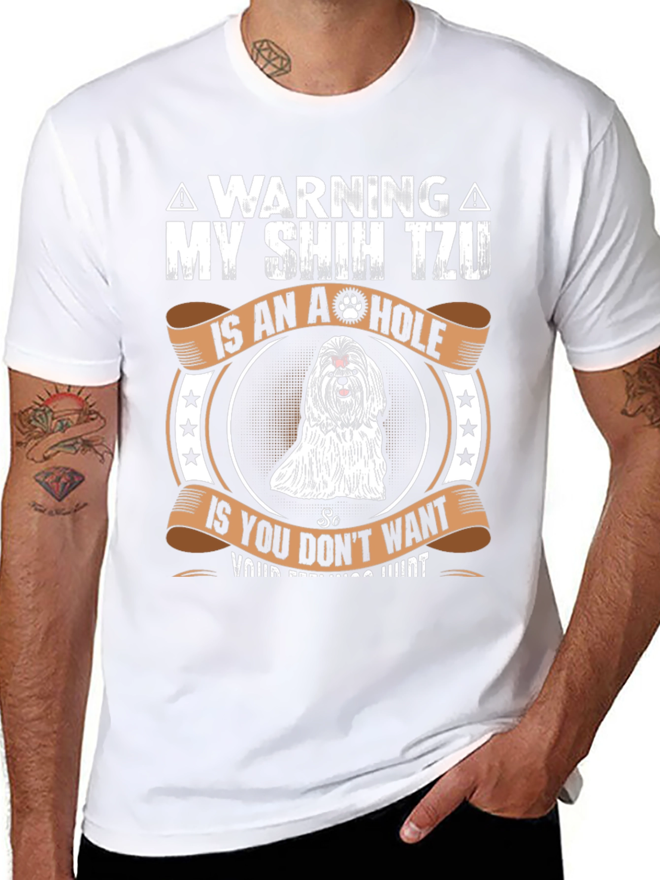 Warning Shih Tzu T-Shirt