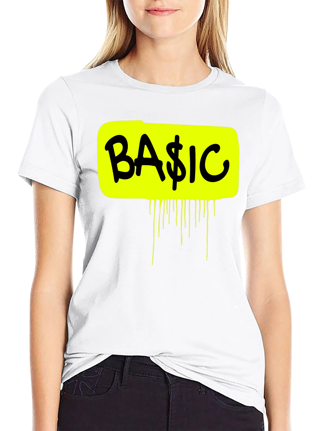 Basic Graphic Tee - Mens Black Short Sleeve