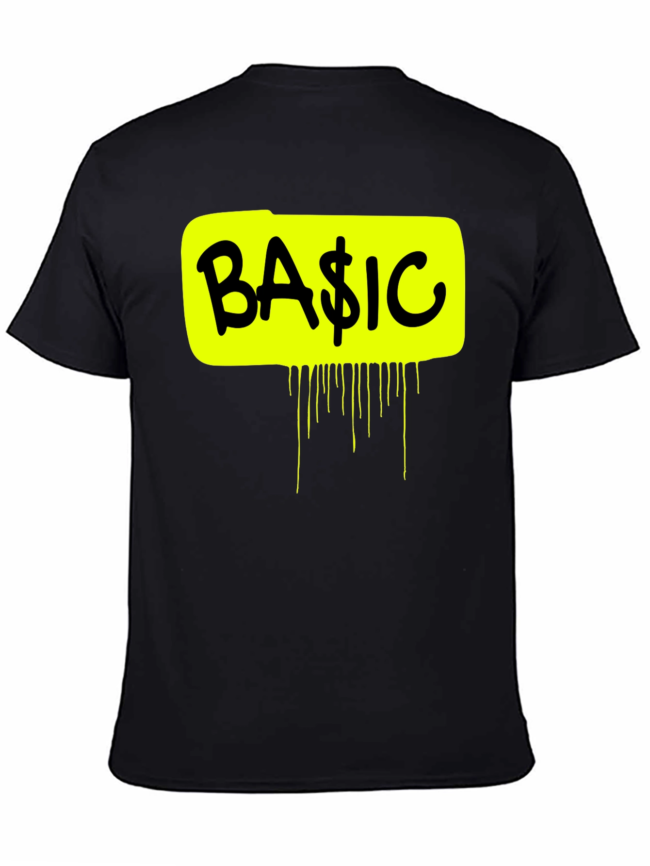 Basic Graphic Tee - Mens Black Short Sleeve