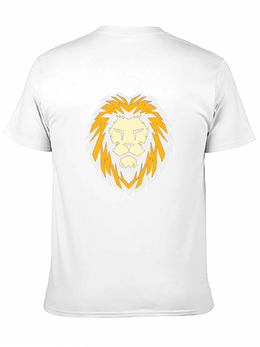 Lion Graphic Tee - Stylish Mens Black T-Shirt
