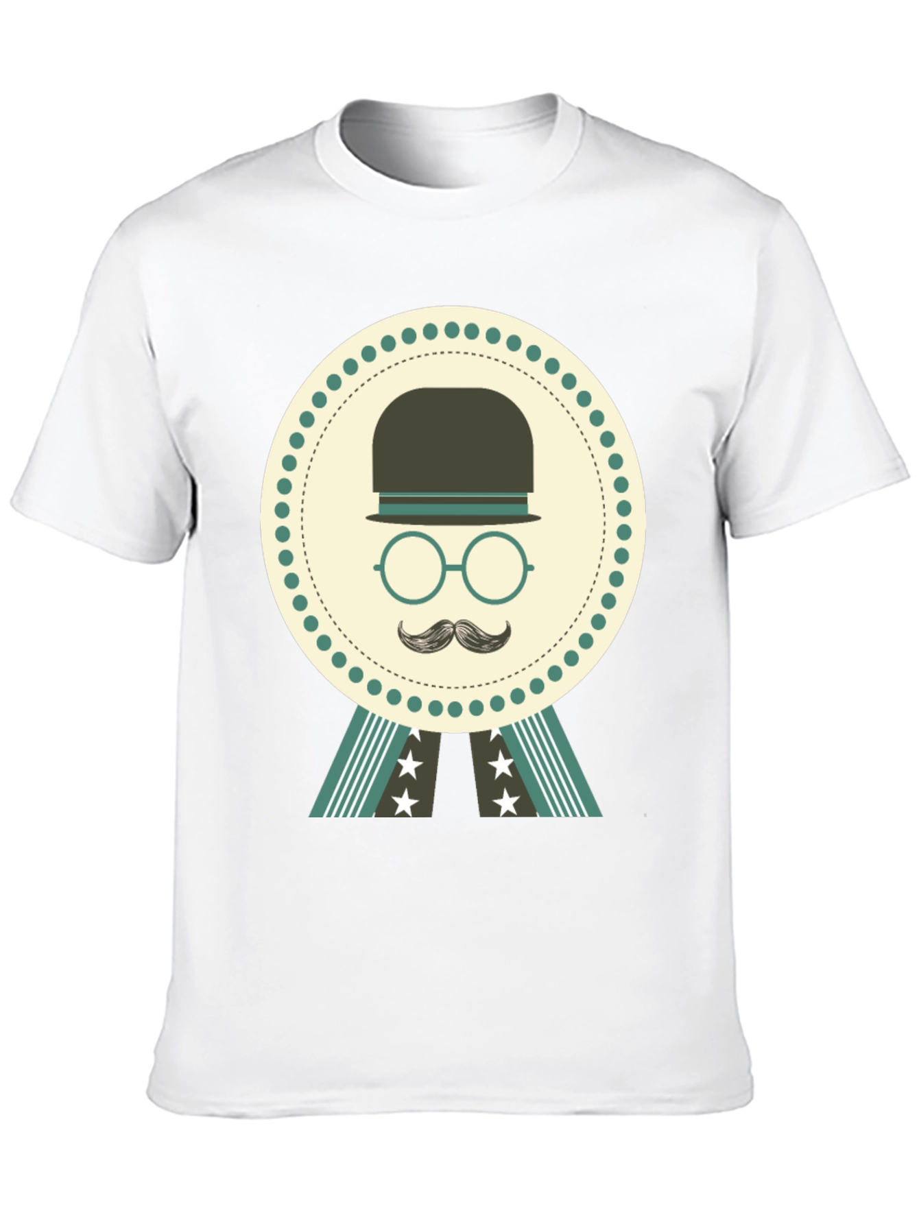 Retro Gentleman Graphic T-Shirt - Black