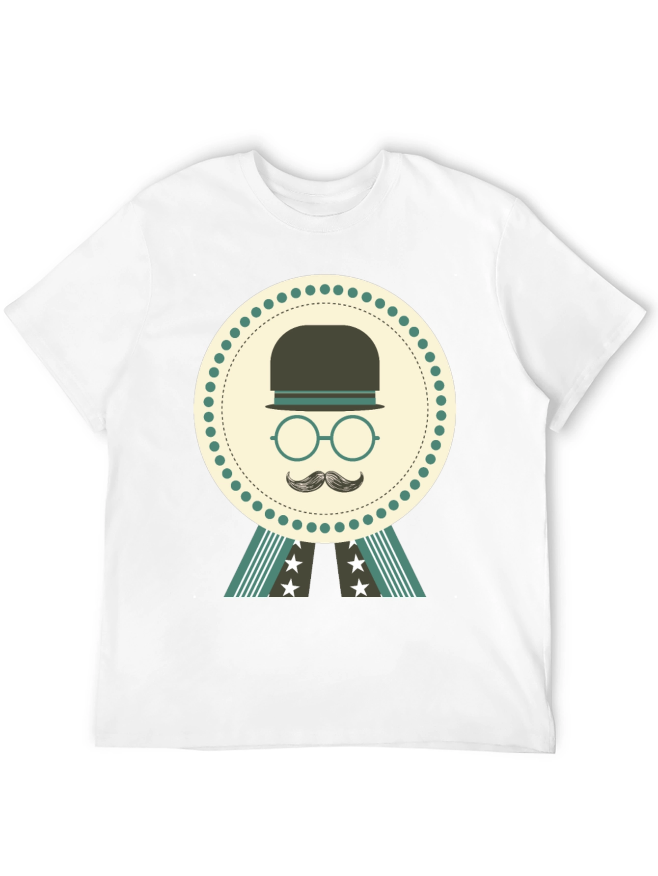 Retro Gentleman Graphic T-Shirt - Black