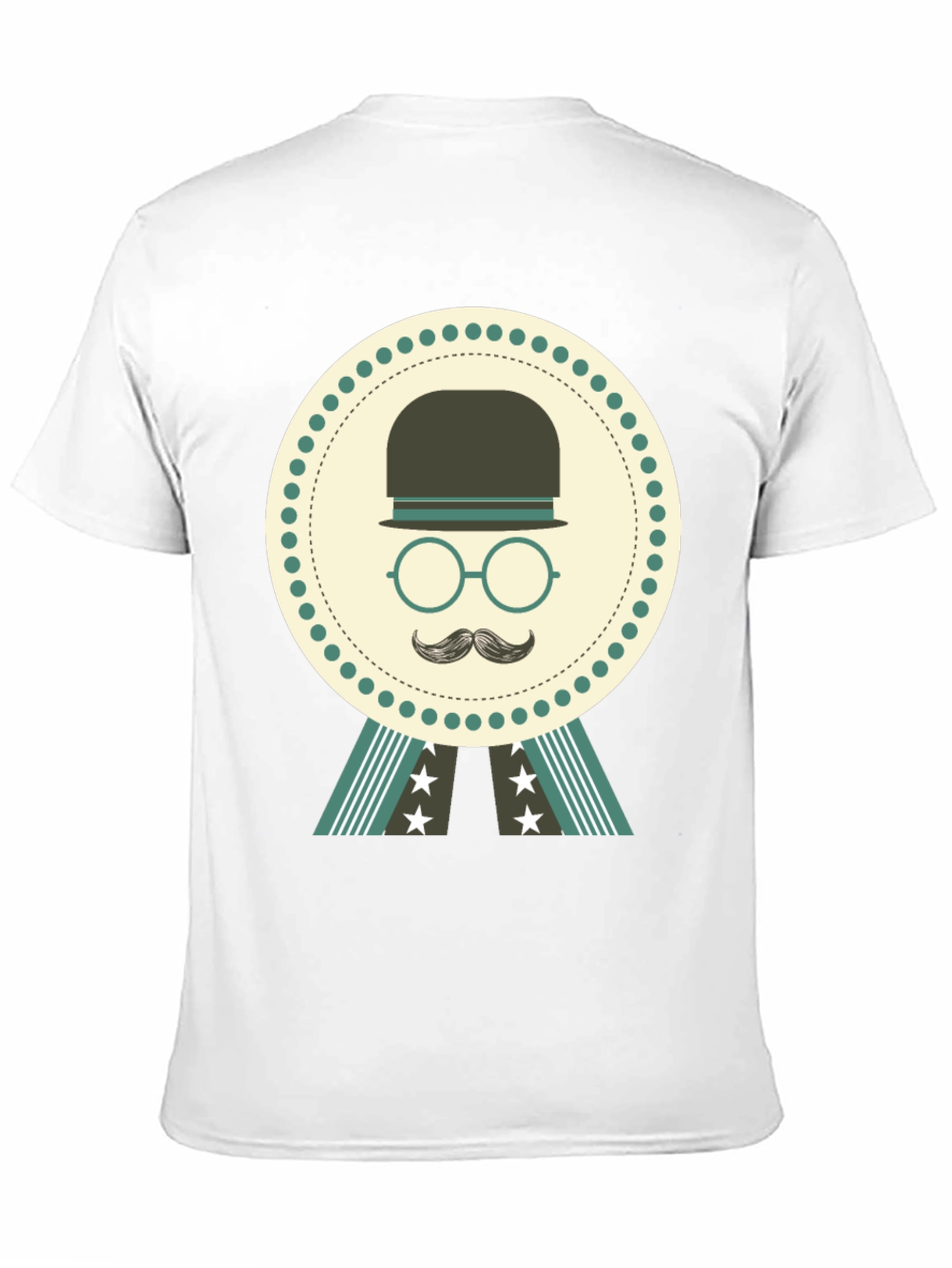 Retro Gentleman Graphic T-Shirt - Black