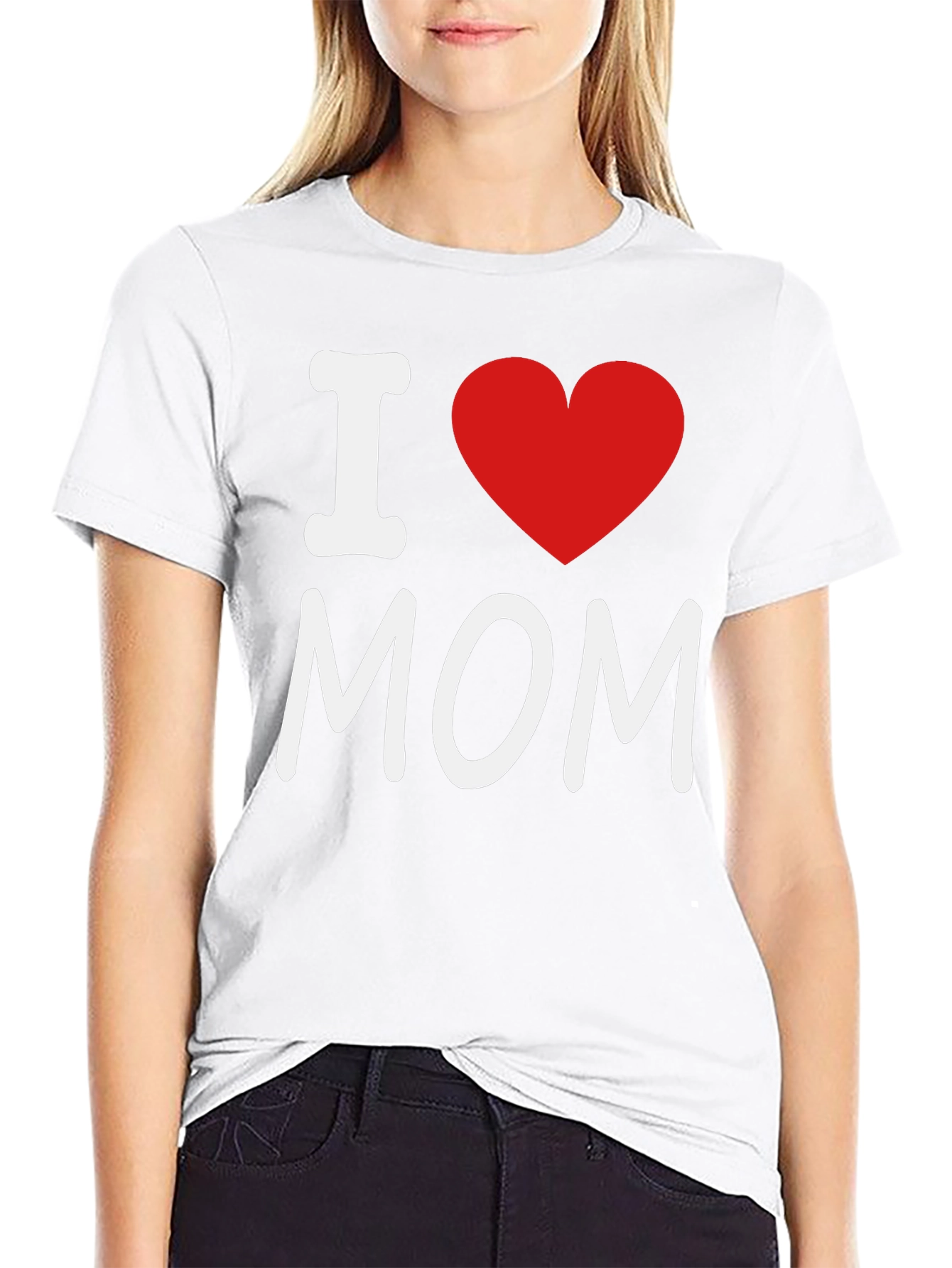 I Heart Mom Black T-Shirt
