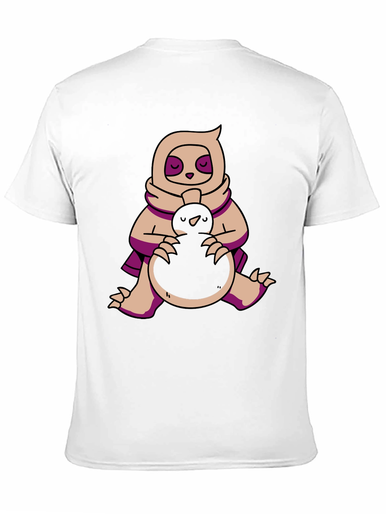 Sloth & Bird T-Shirt - Cute Graphic Tee
