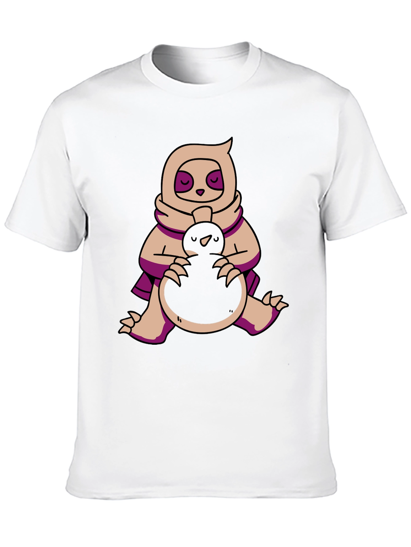 Sloth & Bird T-Shirt - Cute Graphic Tee