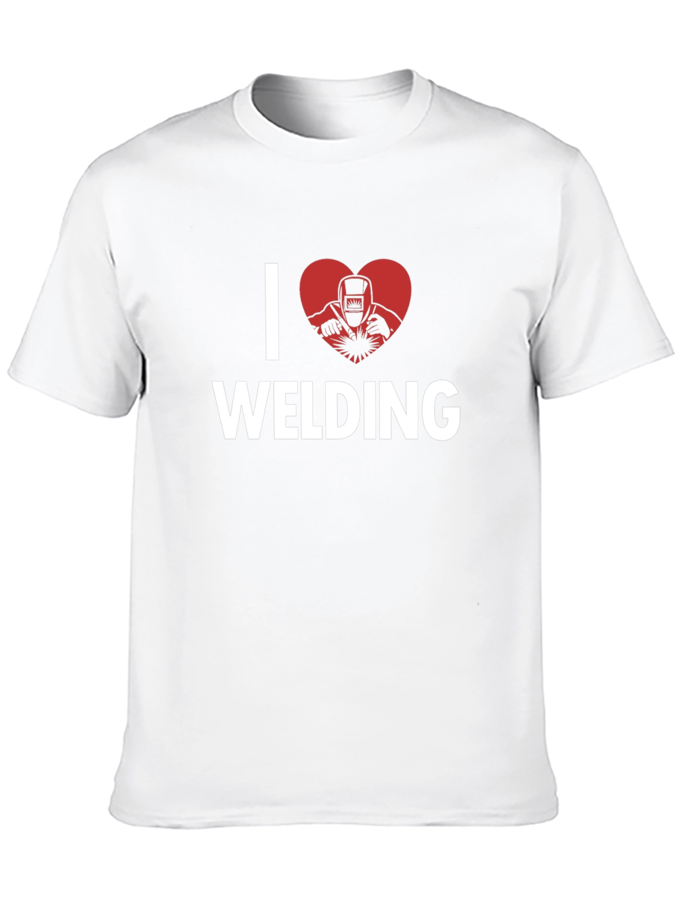 I Love Welding Graphic T-Shirt - Black Cotton Tee