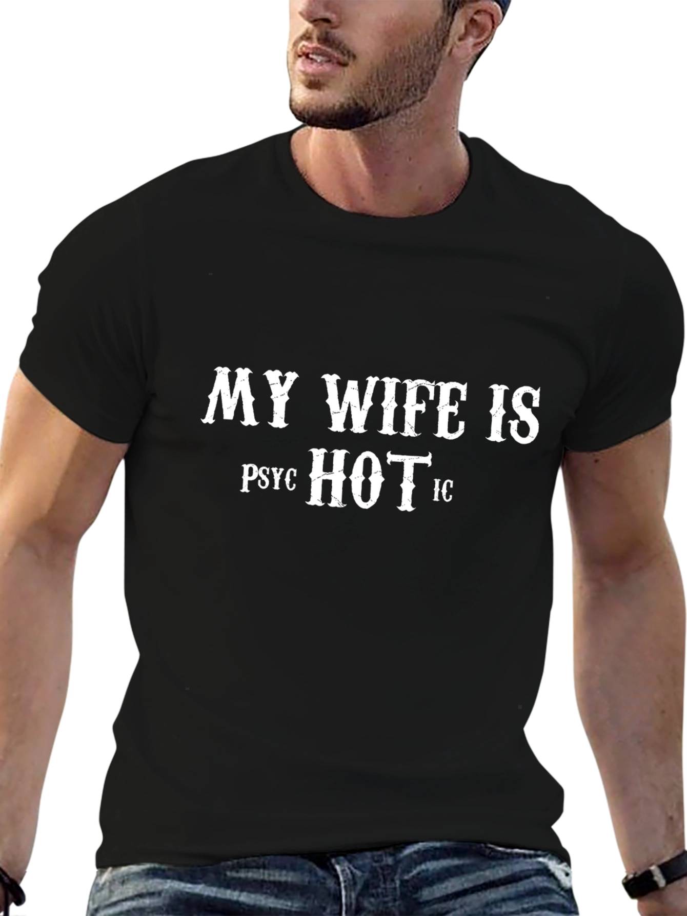 My Wife is Hot T-Shirt Novelty Graphic Tee