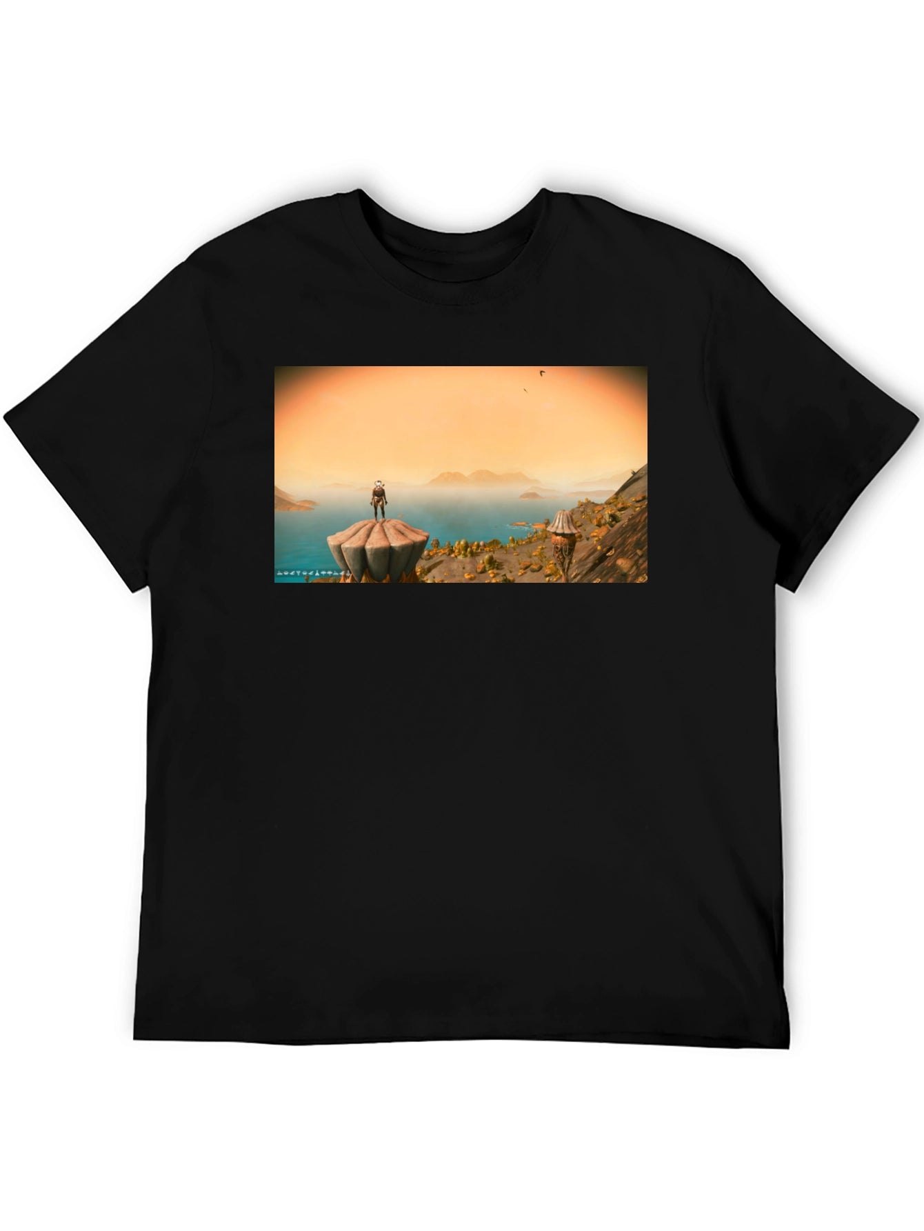 No Mans Sky T-Shirt Black Cotton Blend