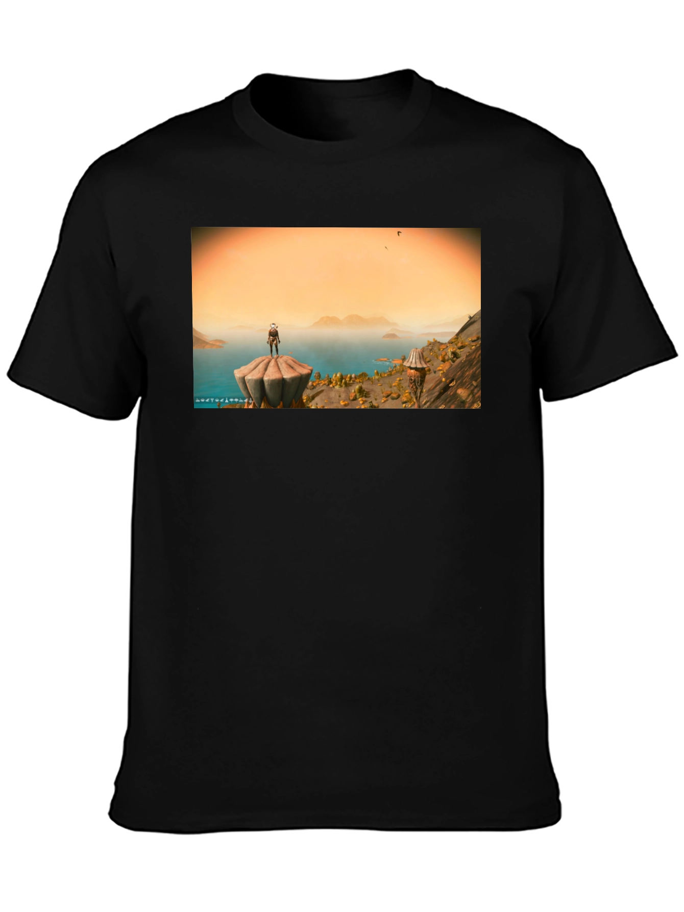No Mans Sky T-Shirt Black Cotton Blend