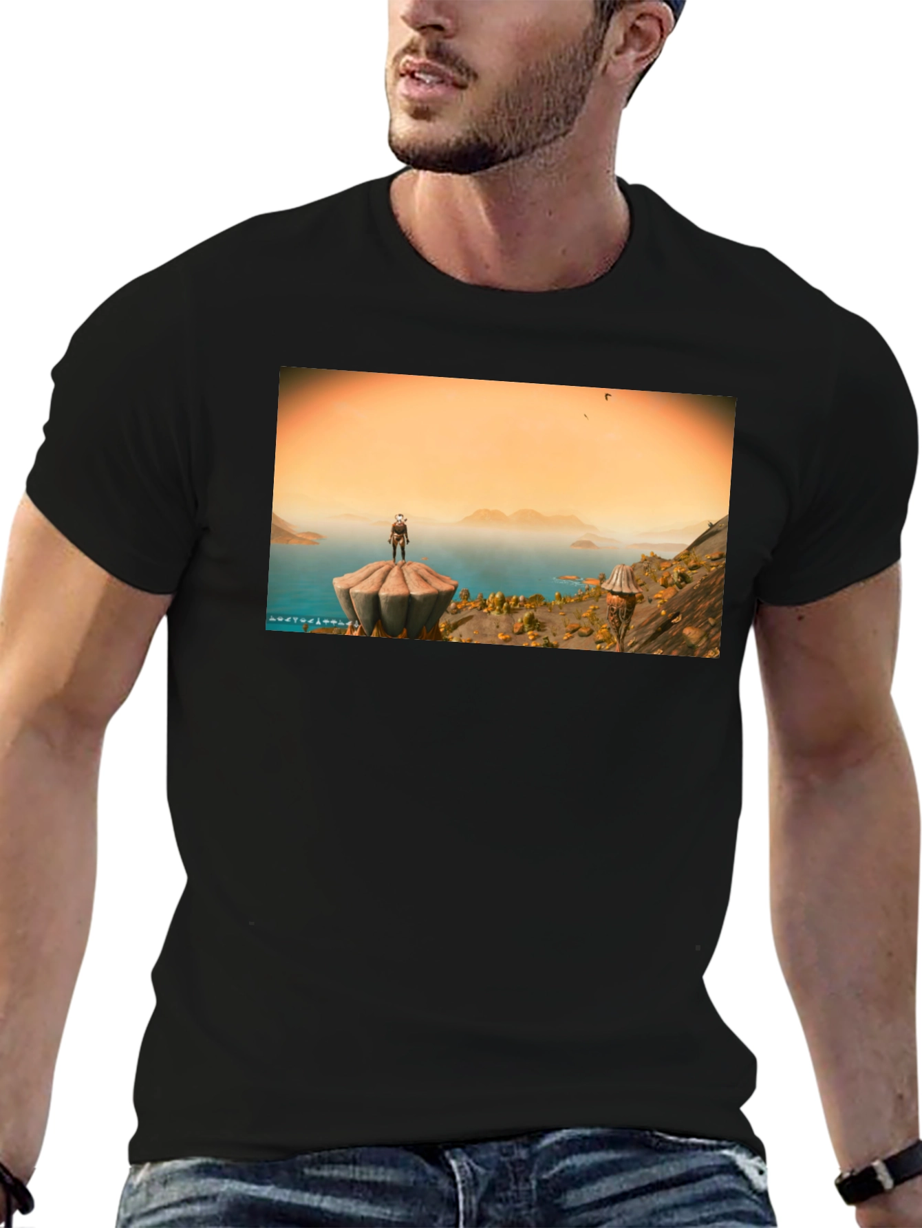 No Mans Sky T-Shirt Black Cotton Blend