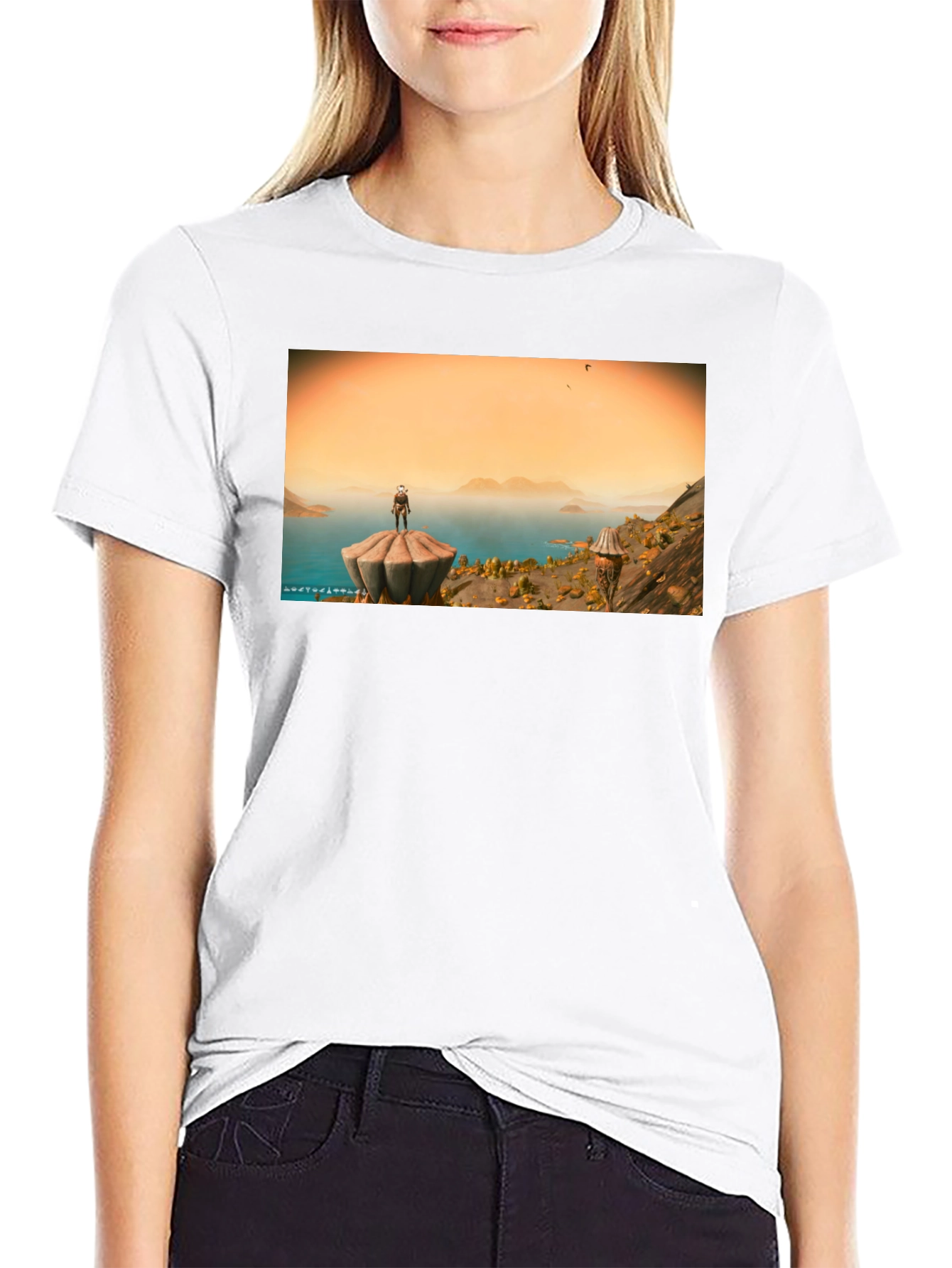 No Mans Sky T-Shirt Black Cotton Blend