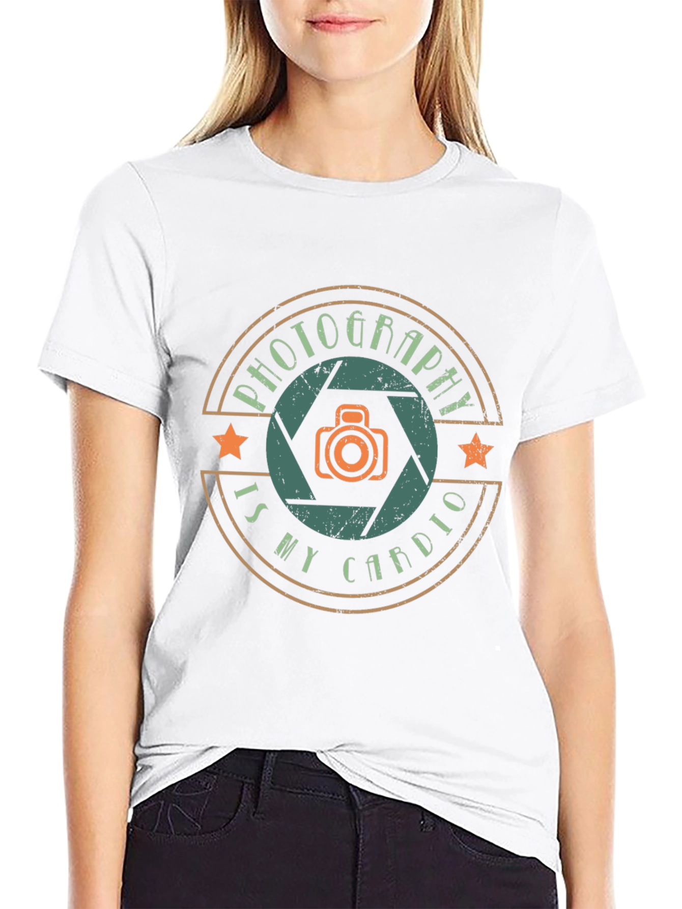 Photography Is My Cardio Black T-Shirt