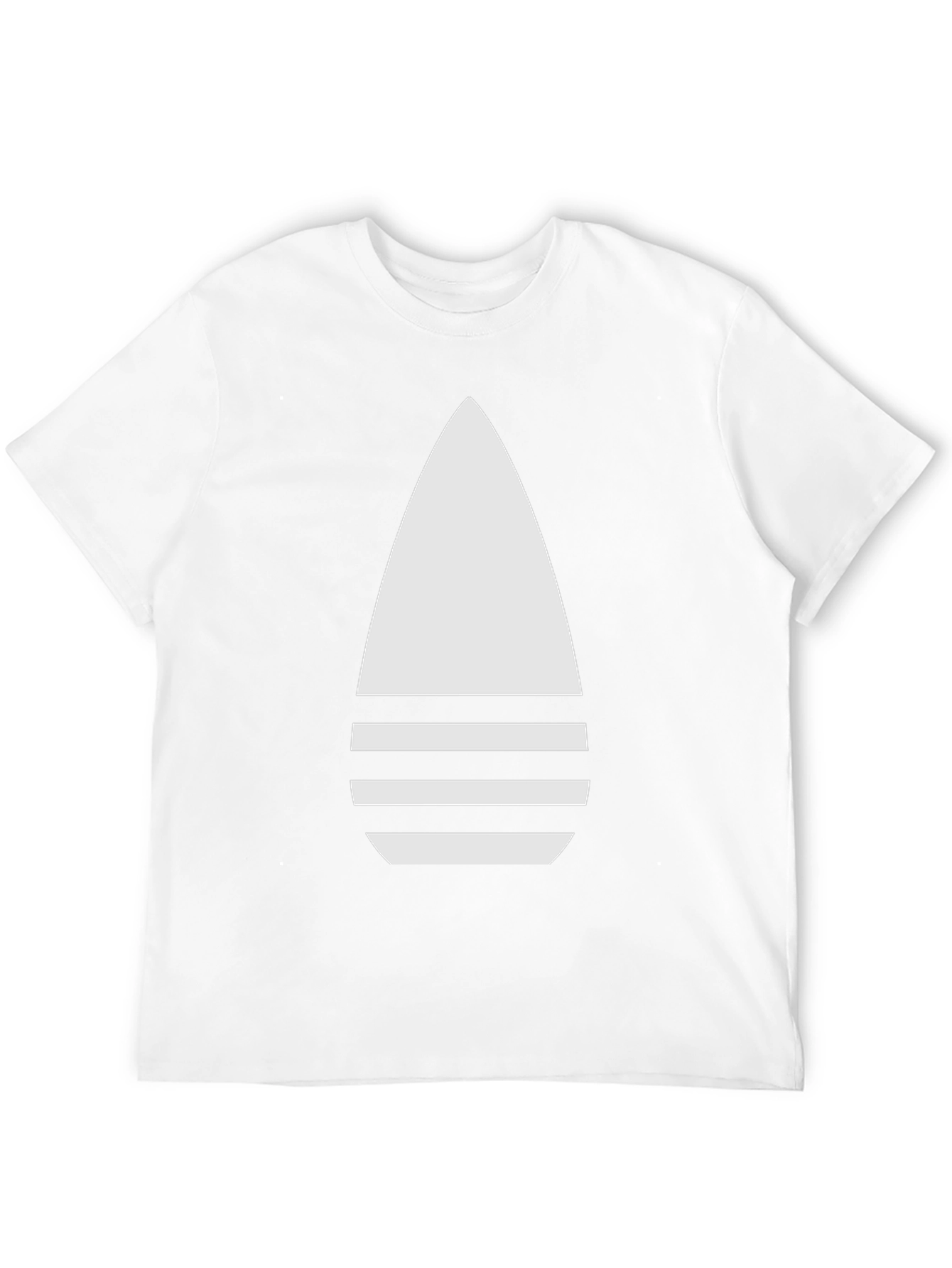 Modern Black T-Shirt with Abstract White Design