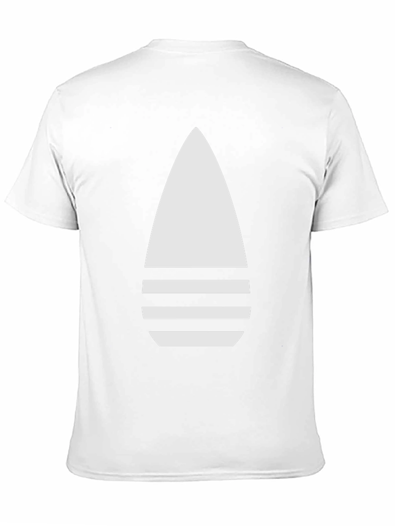 Modern Black T-Shirt with Abstract White Design