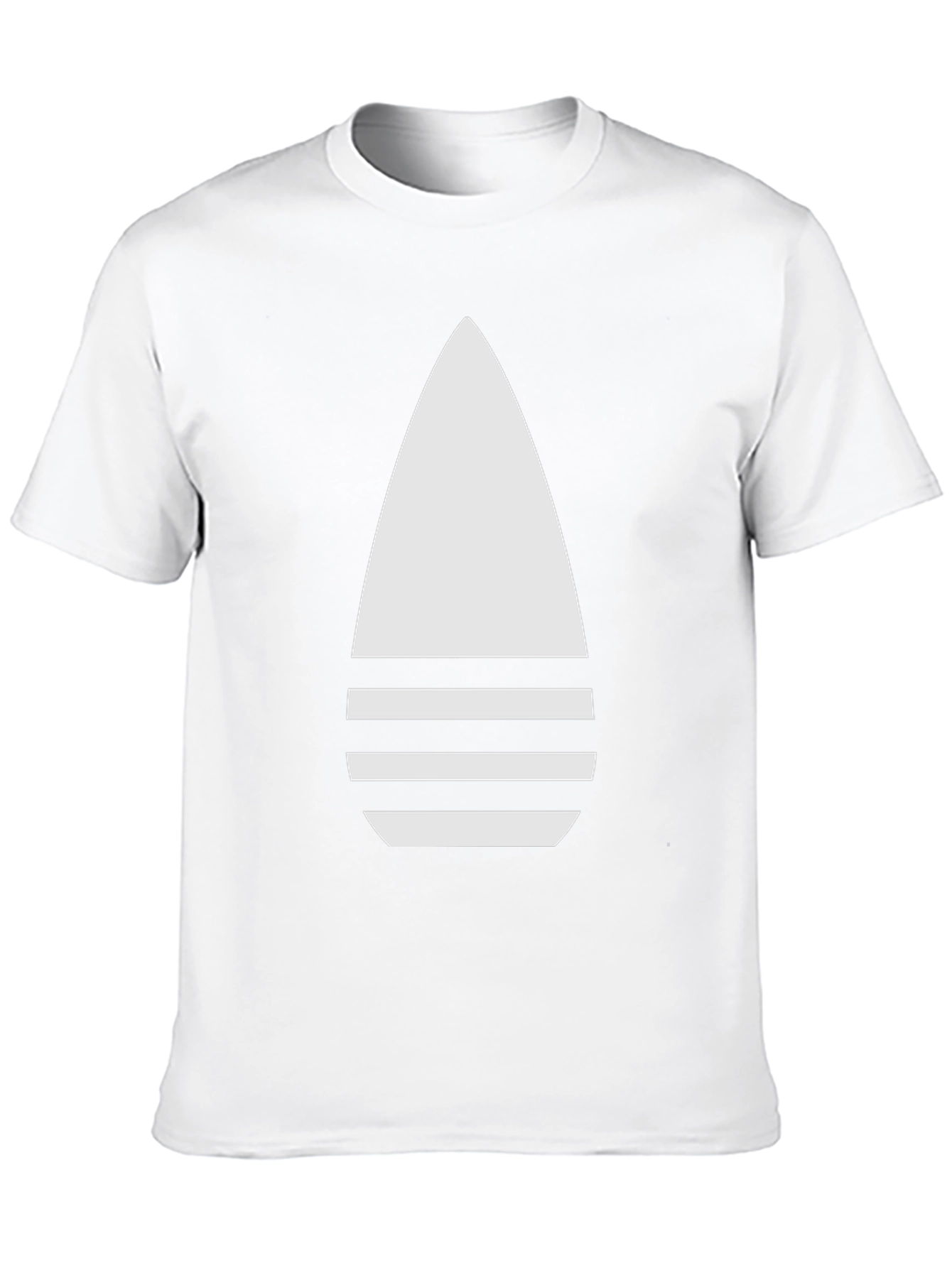 Modern Black T-Shirt with Abstract White Design
