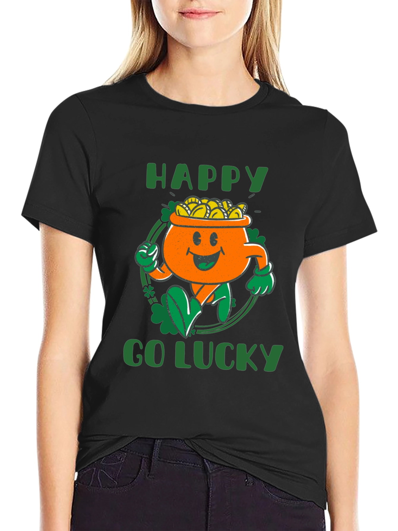 St. Patricks Day Graphic Tee - Happy Go Lucky