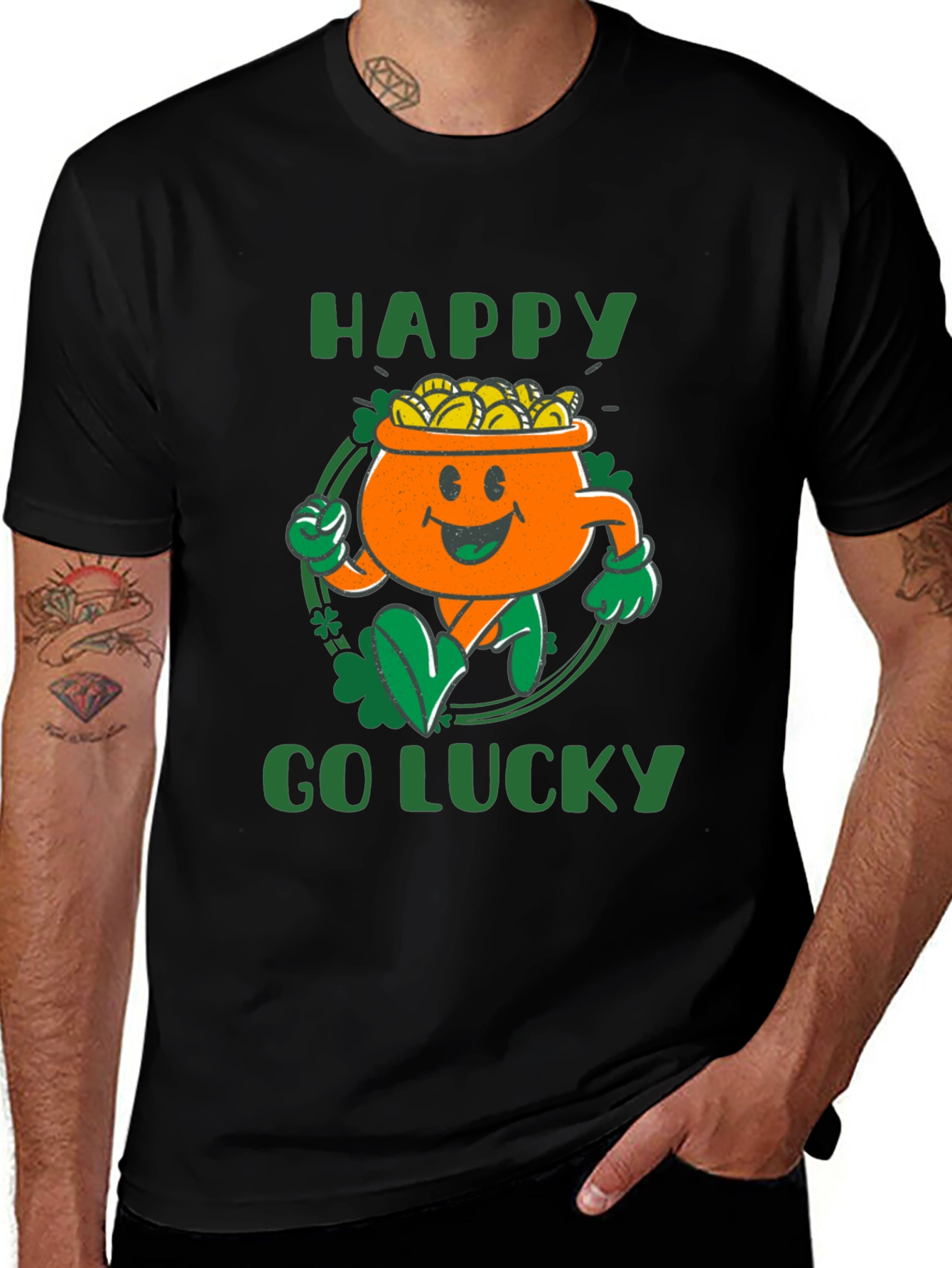 St. Patricks Day Graphic Tee - Happy Go Lucky