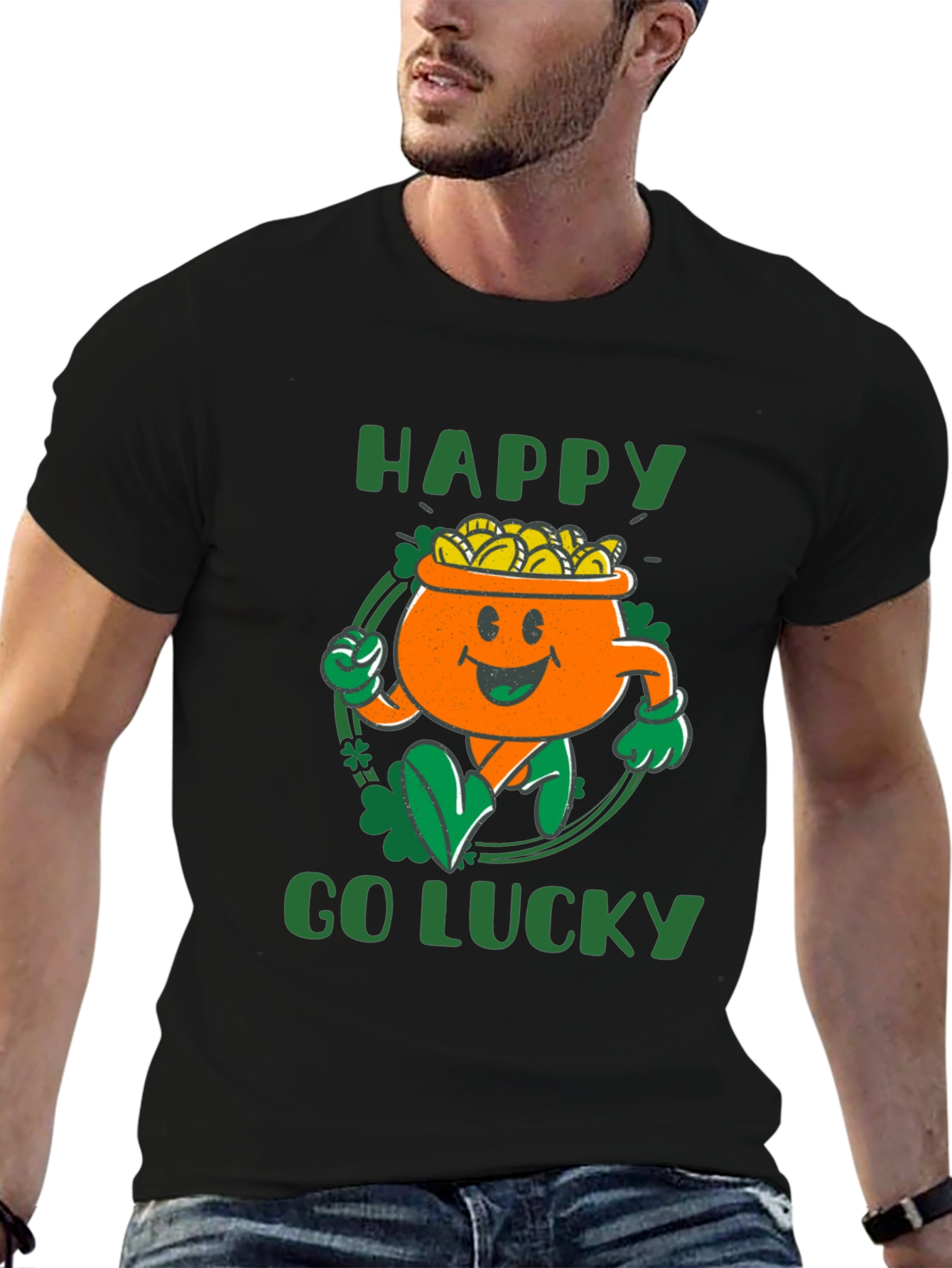 St. Patricks Day Graphic Tee - Happy Go Lucky