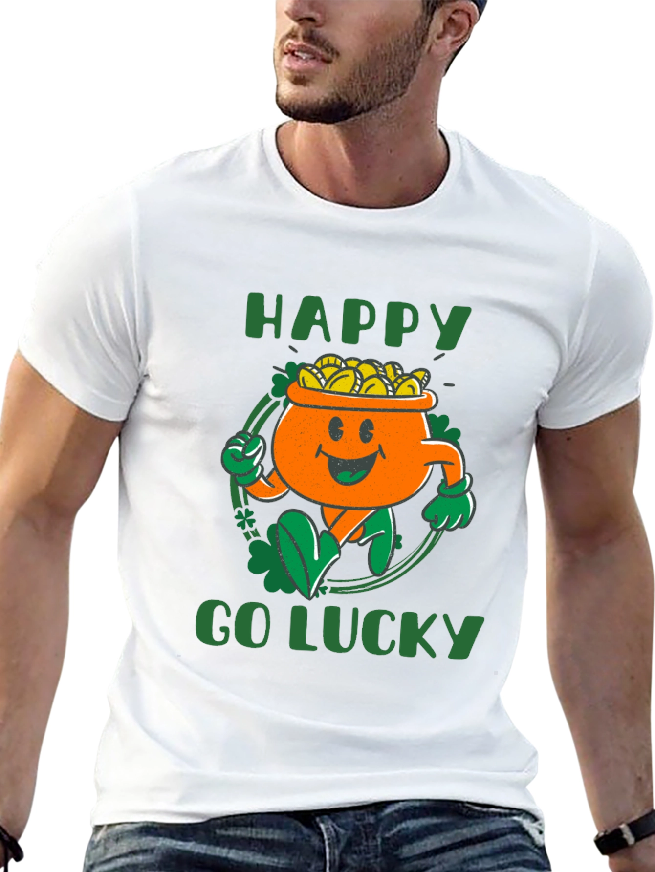 St. Patricks Day Graphic Tee - Happy Go Lucky