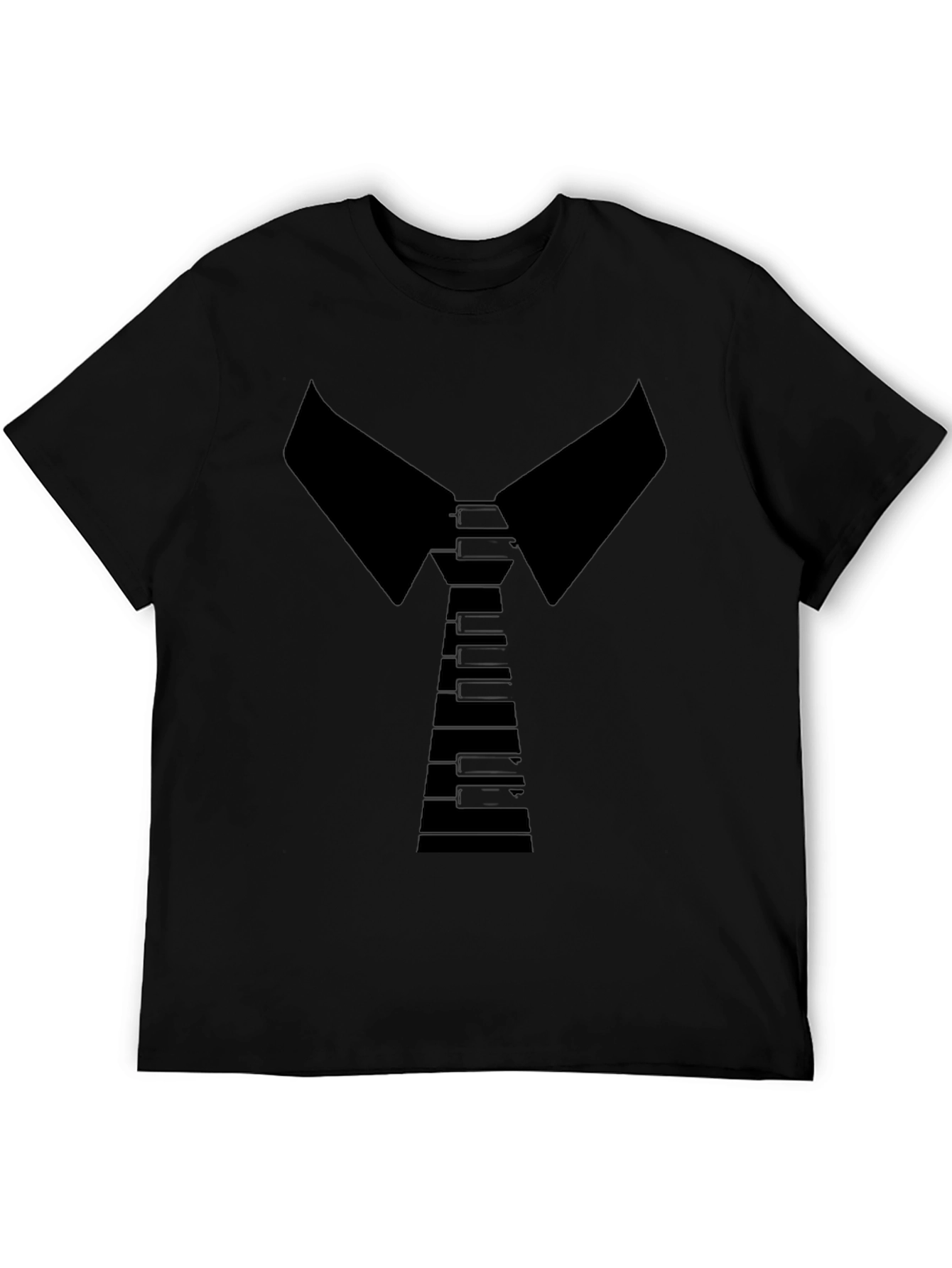 Piano Tie T-Shirt - Stylish Musician Tee