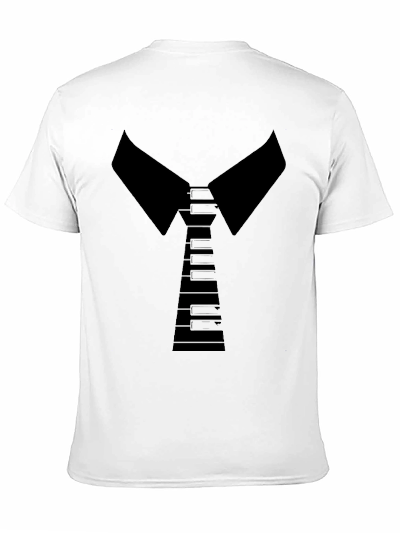 Piano Tie T-Shirt - Stylish Musician Tee