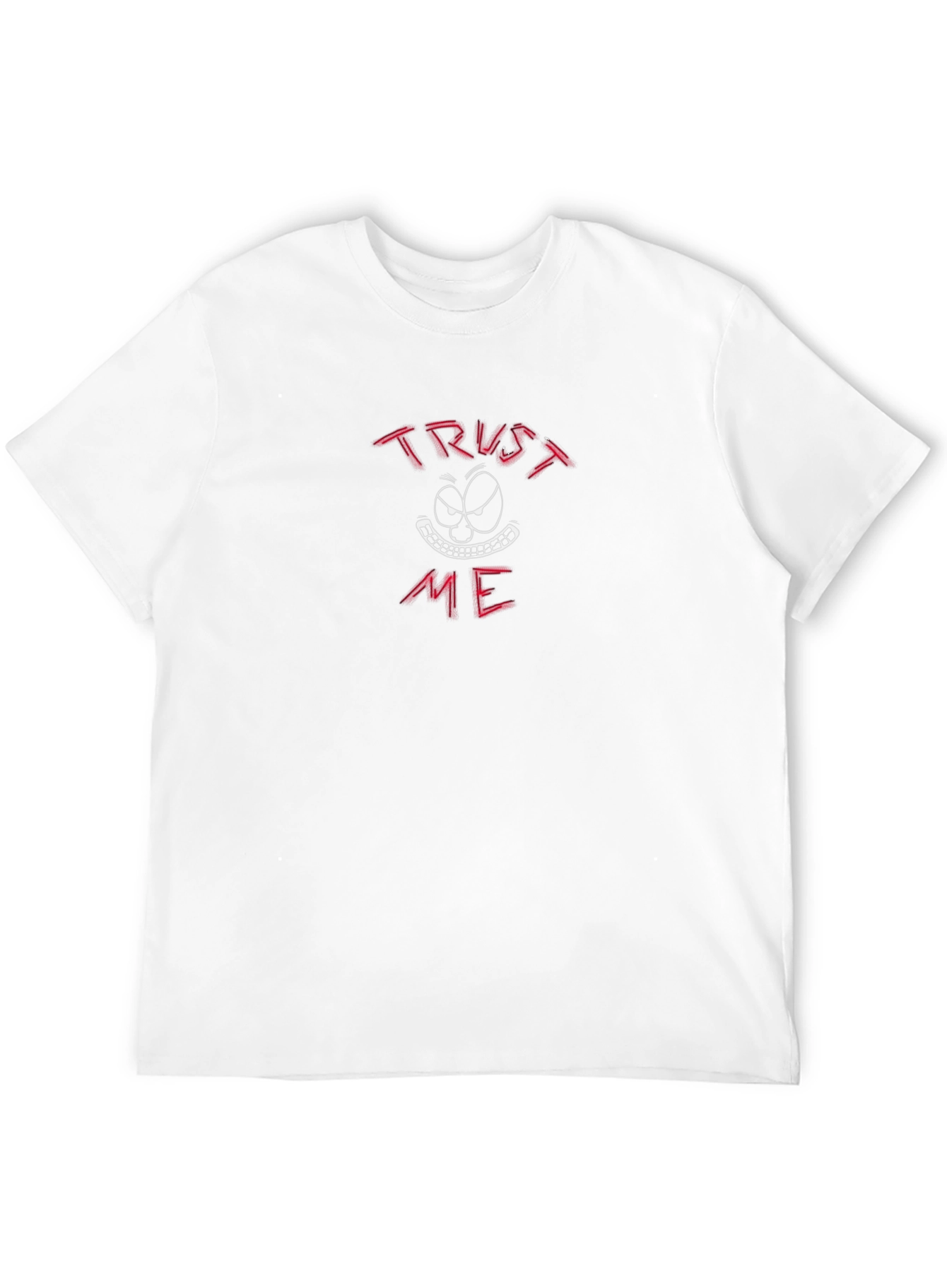 Trust Me Graphic Tee - Mens Black Cotton T-Shirt