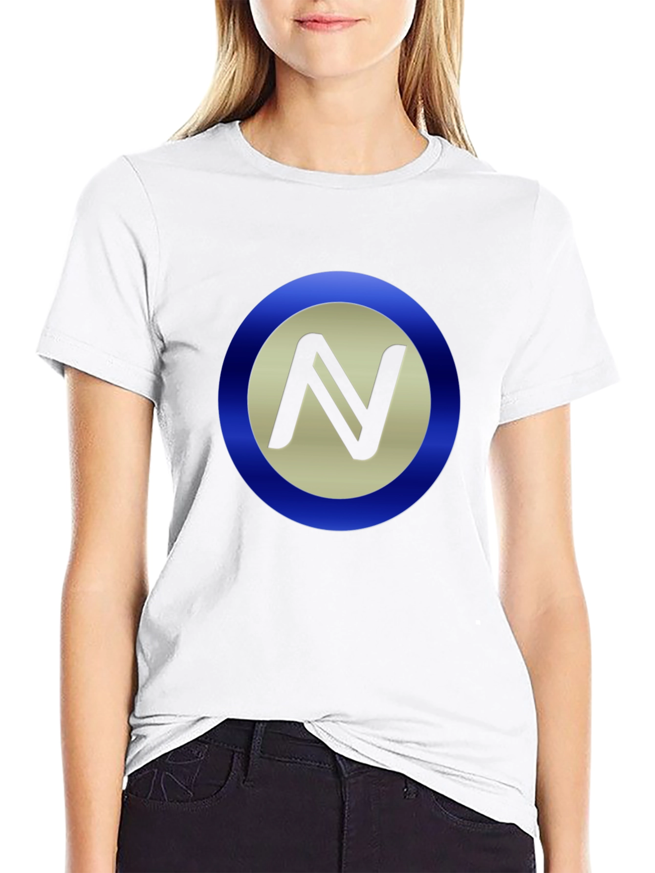 Stylish Black T-Shirt with Circle N Logo