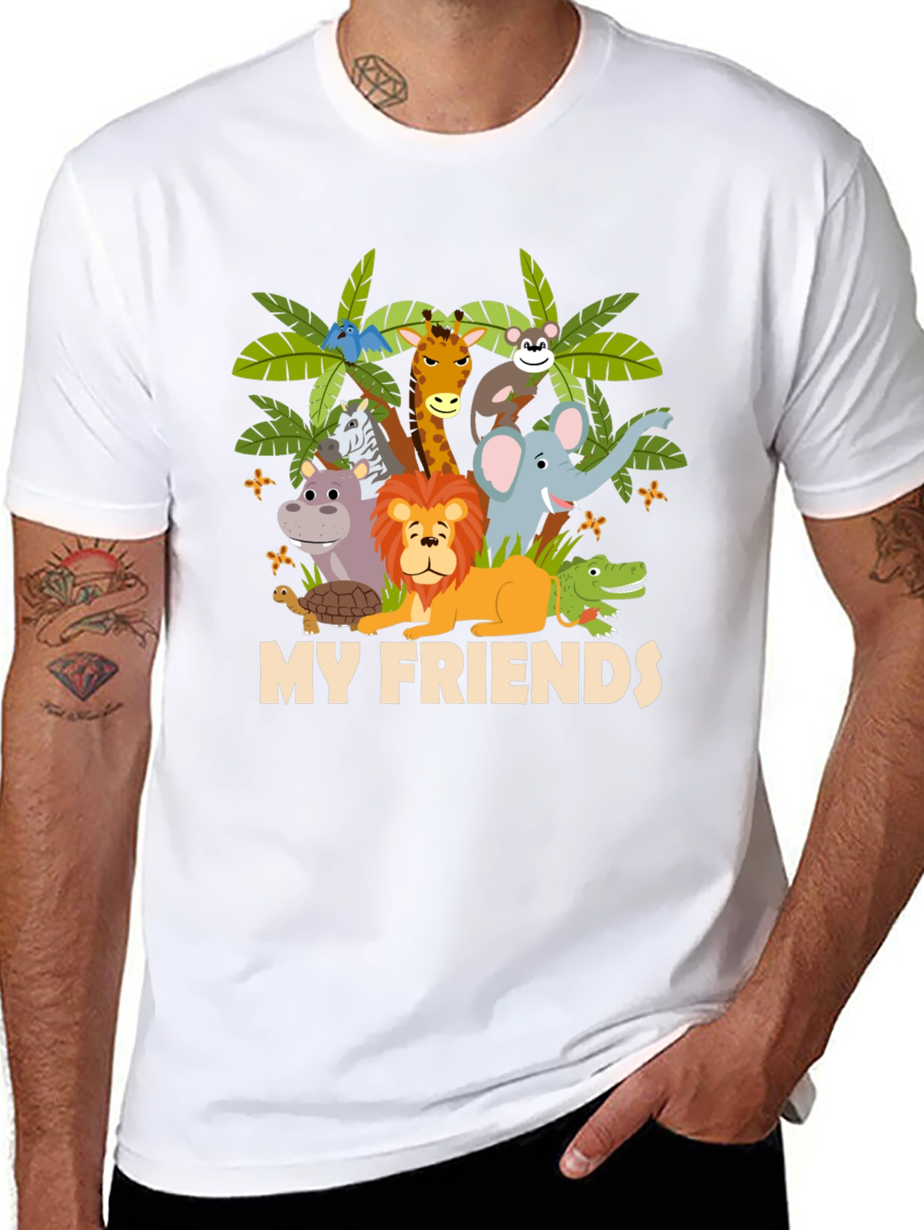 My Friends Graphic T-Shirt - Jungle Animals Tee