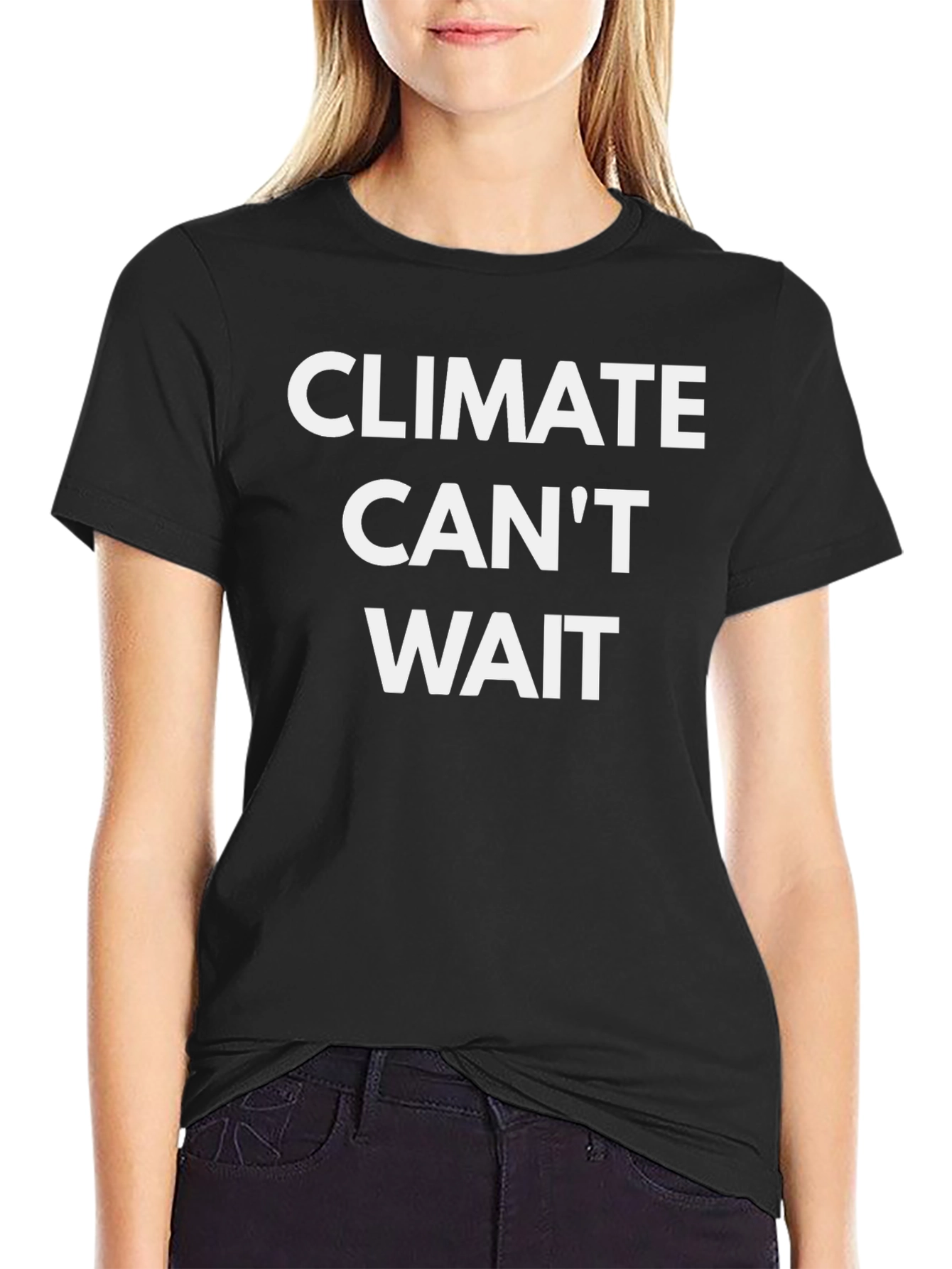 Climate Cant Wait Black Graphic Tee