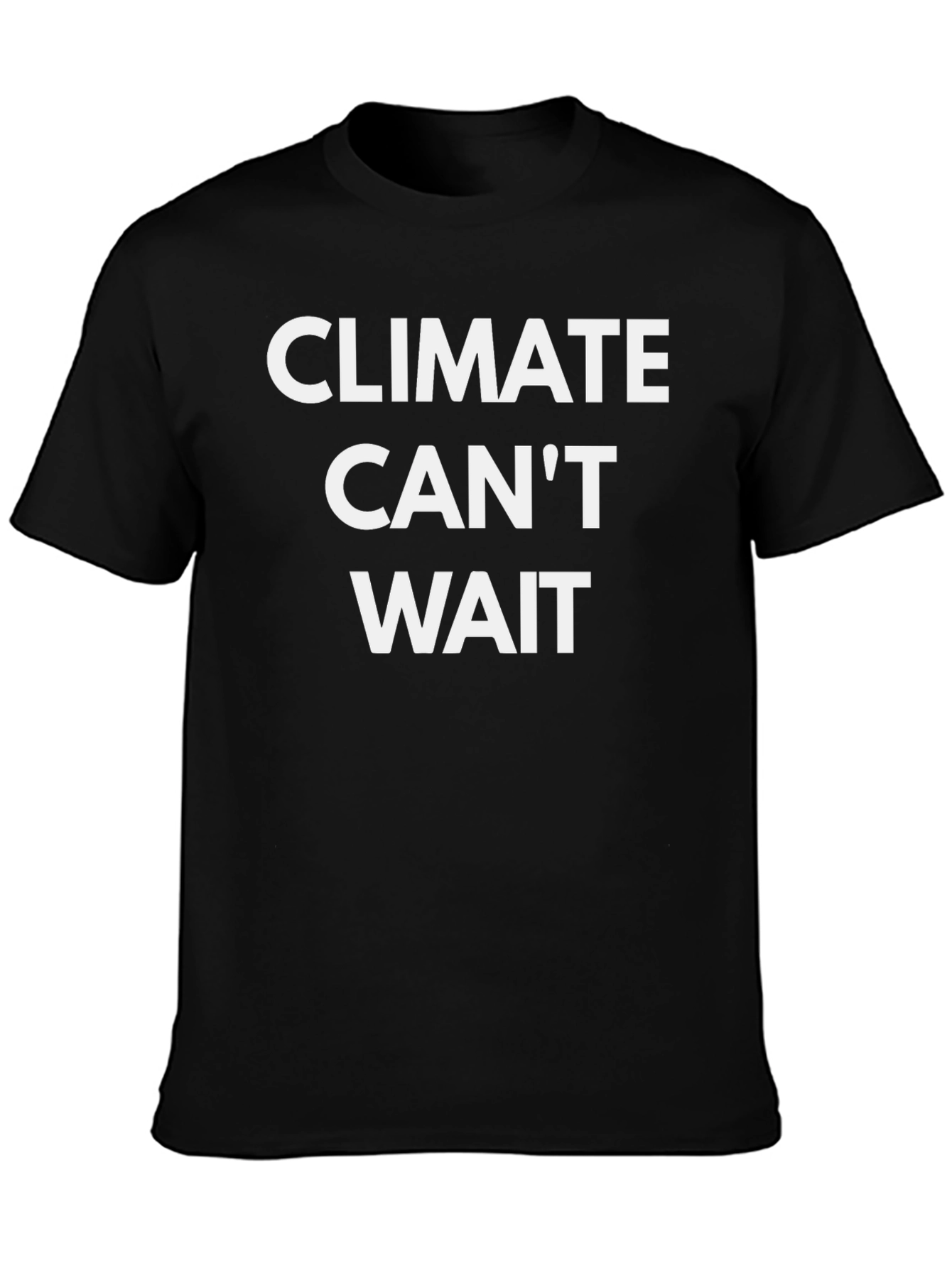 Climate Cant Wait Black Graphic Tee