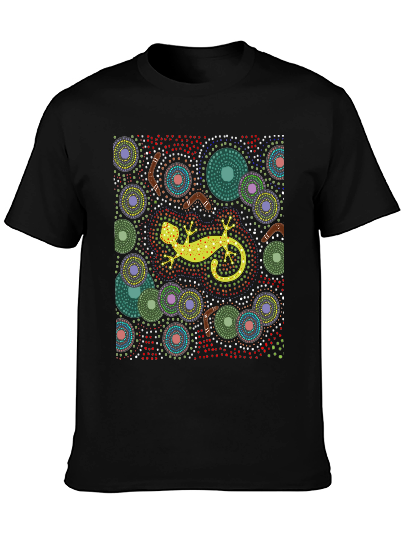 Aboriginal Art Lizard Tee