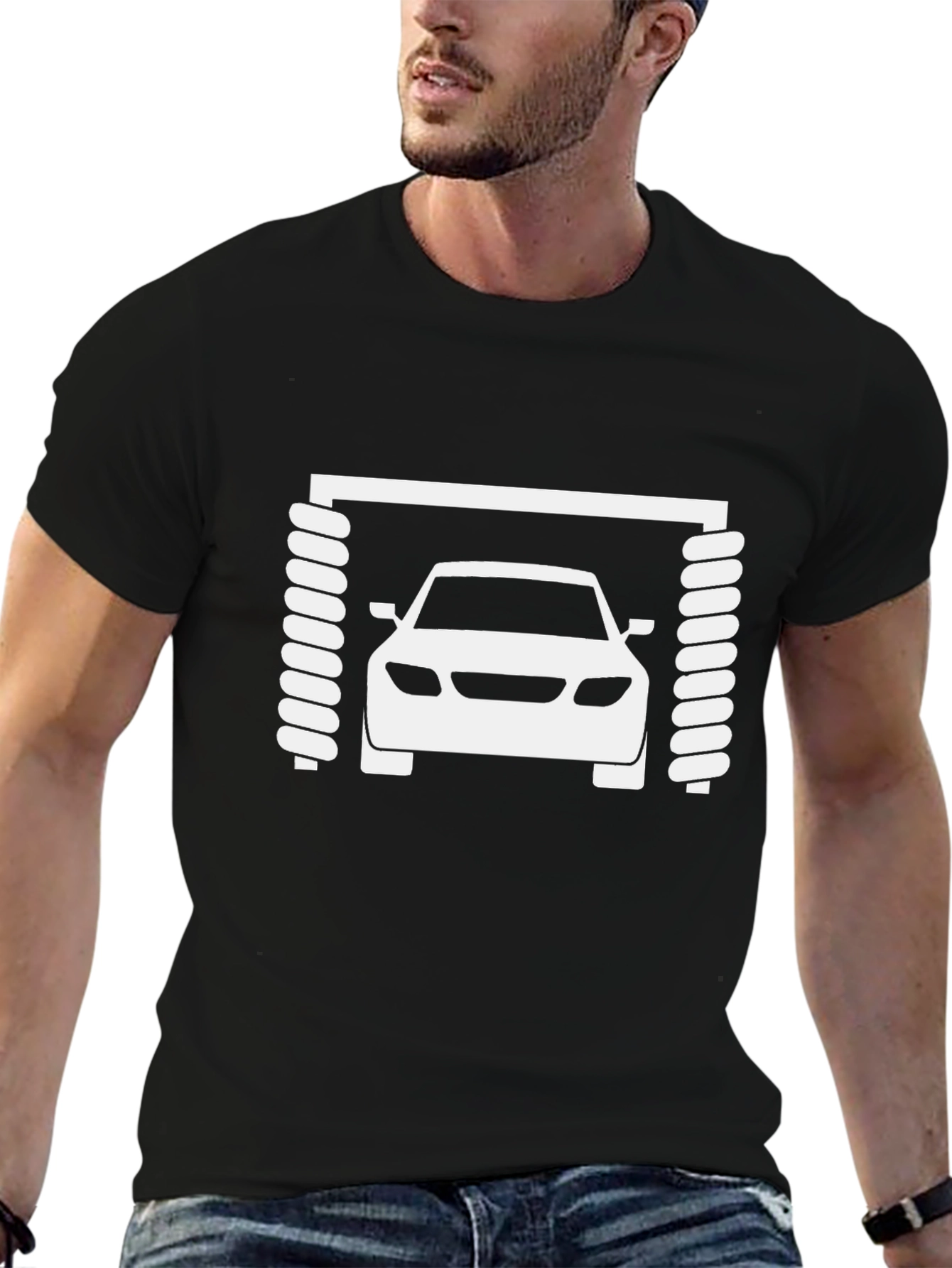 Car Wash T-Shirt - Black Graphic Tee