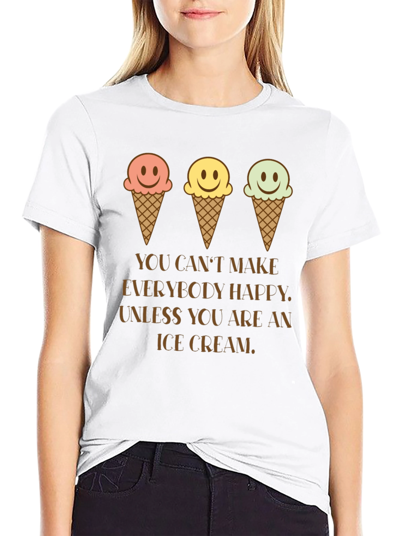 Ice Cream Happiness Graphic T-Shirt