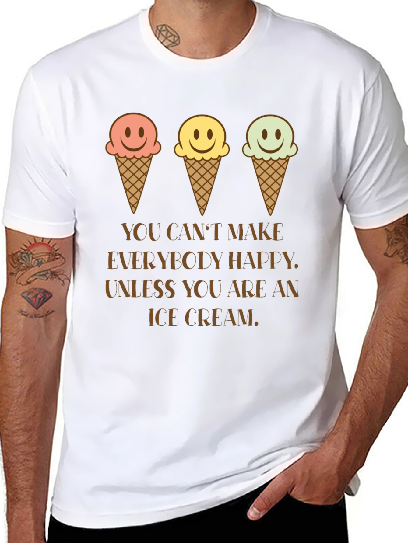 Ice Cream Happiness Graphic T-Shirt