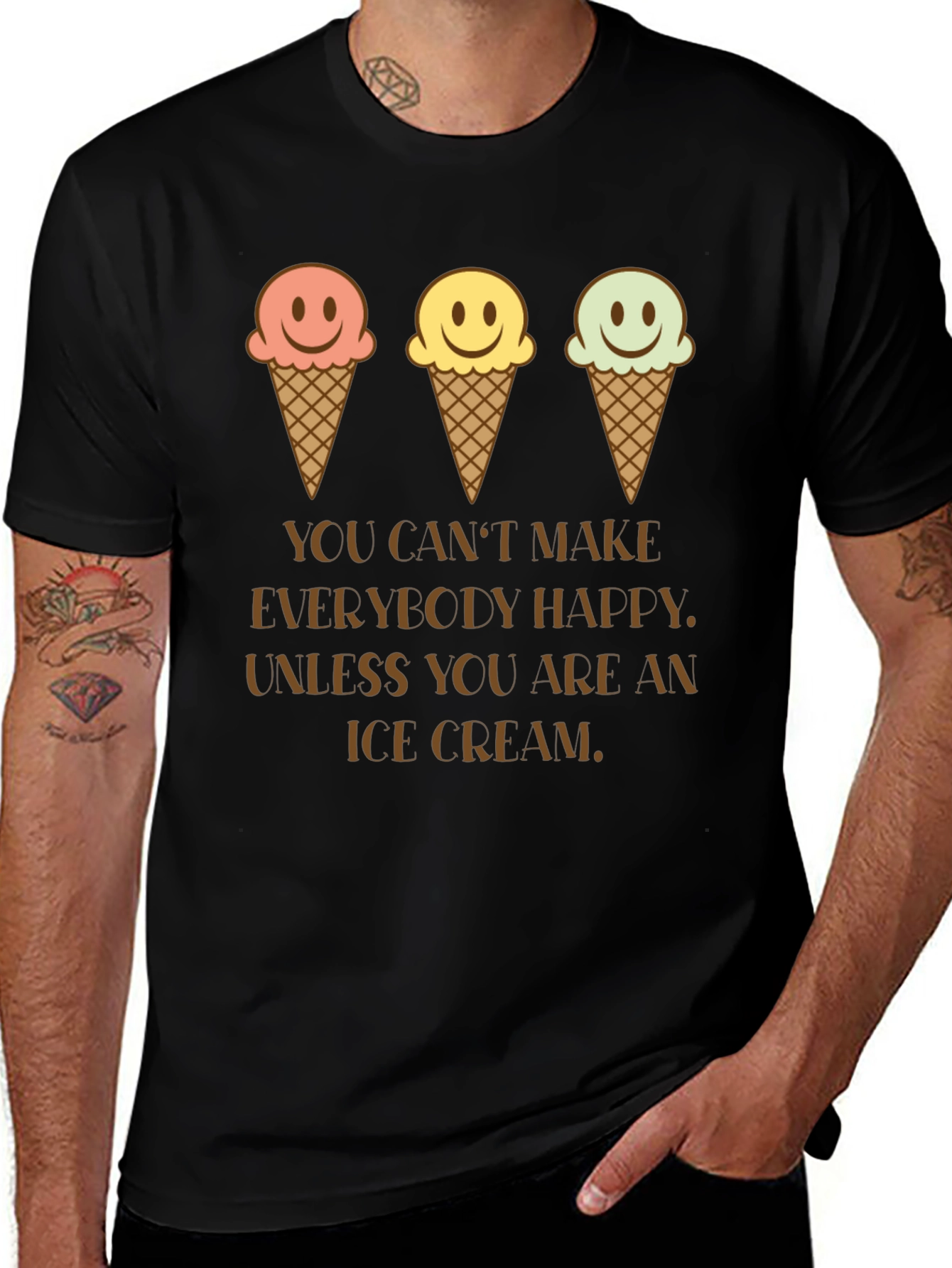 Ice Cream Happiness Graphic T-Shirt