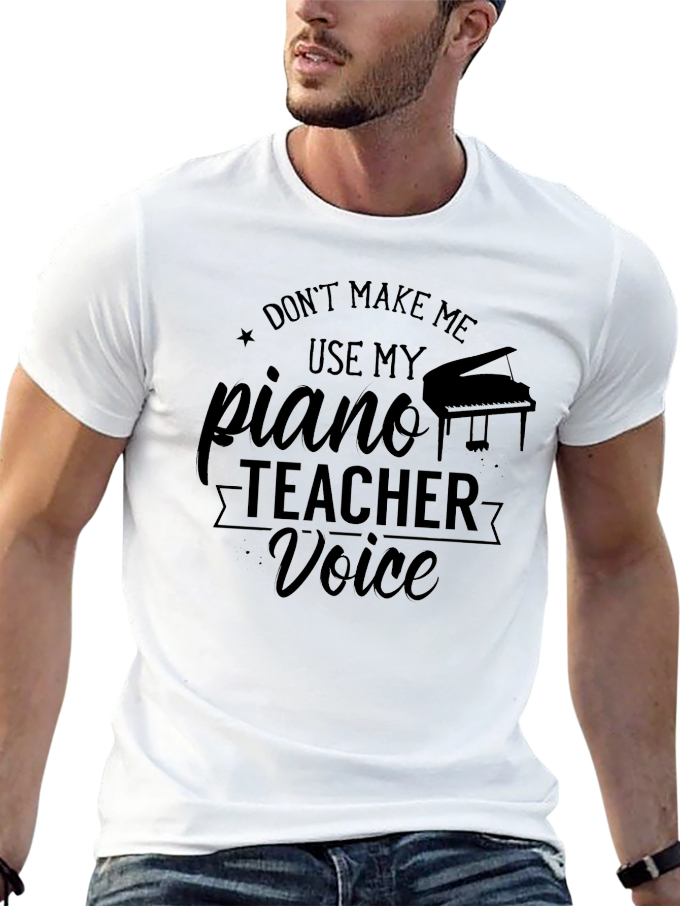 Piano Teacher Voice Graphic Tee - Music Lover Shirt
