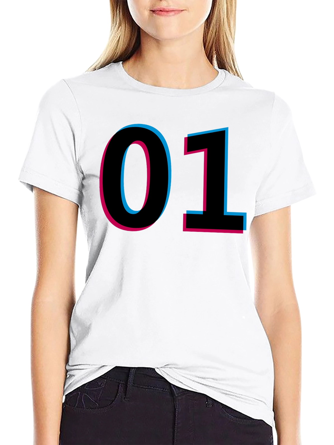 Retro 01 Graphic Tee - Black Cotton T-Shirt
