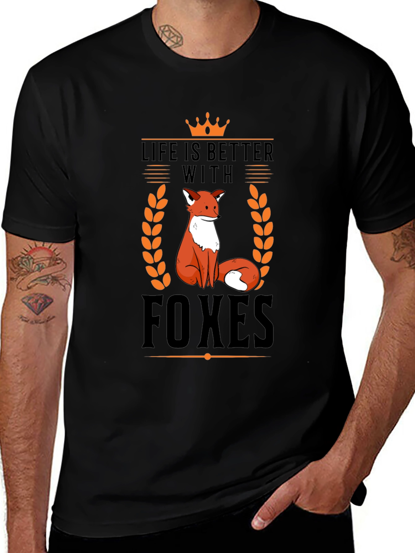 Life is Better with Foxes Graphic T-Shirt