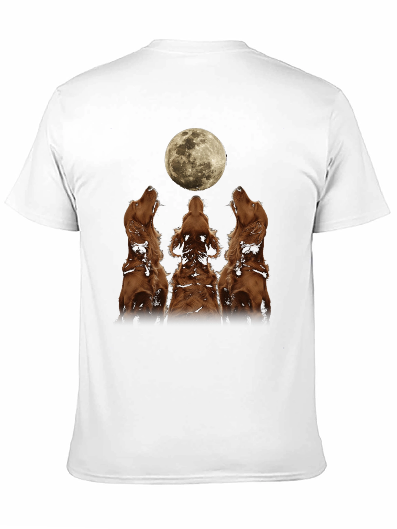 Dog Moon Howl T-Shirt - Black