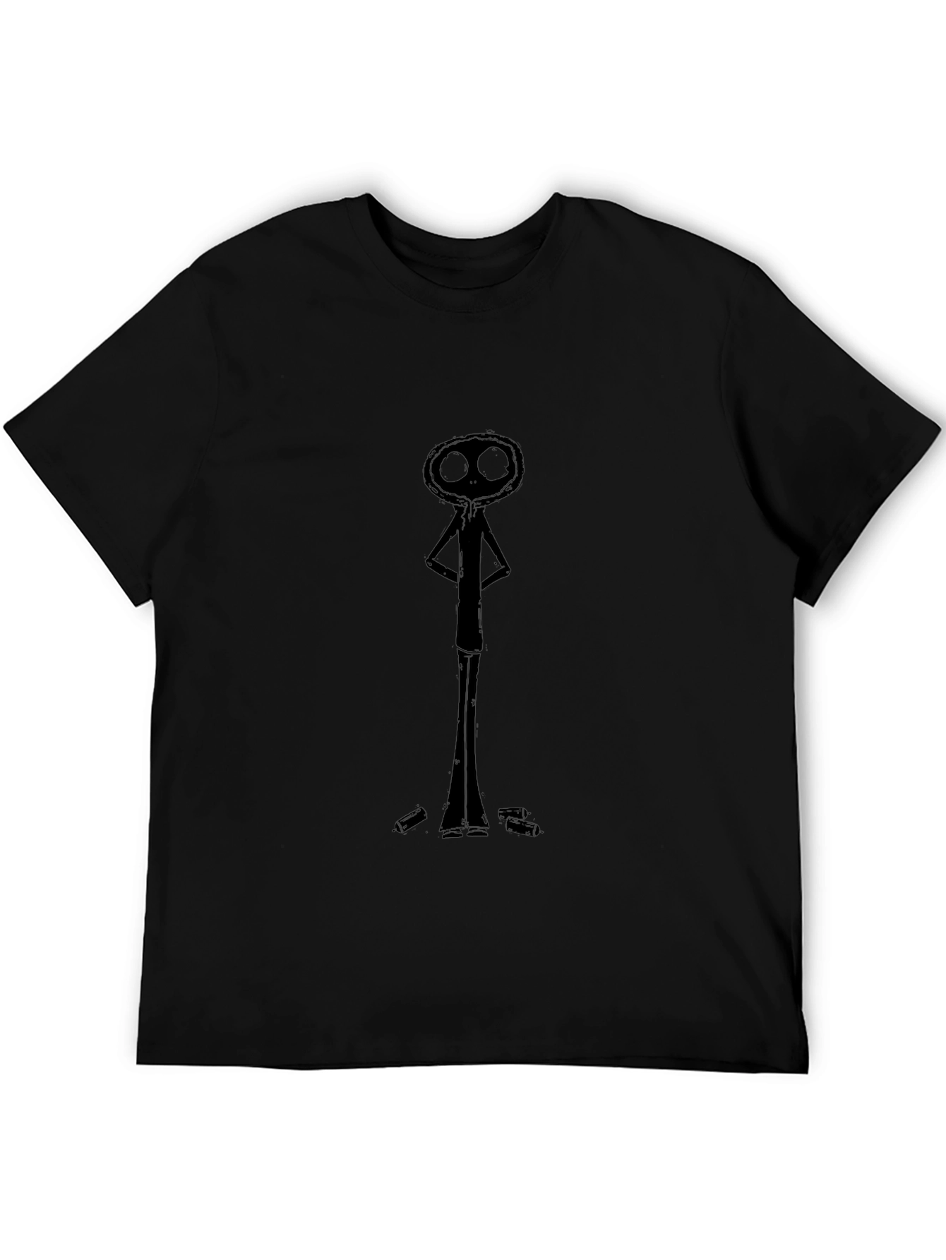 Dark Figure Graphic Tee - Unique Design