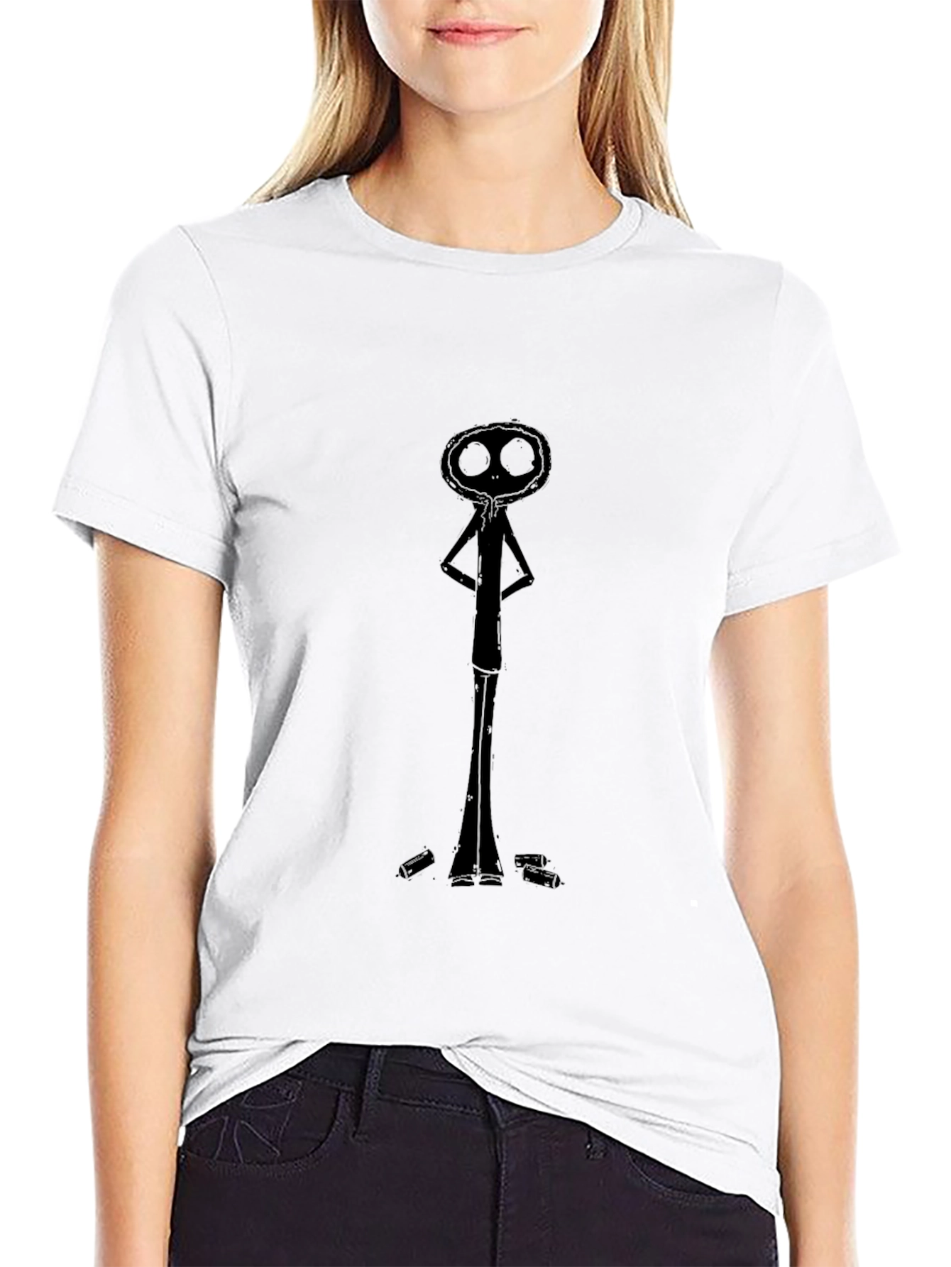 Dark Figure Graphic Tee - Unique Design
