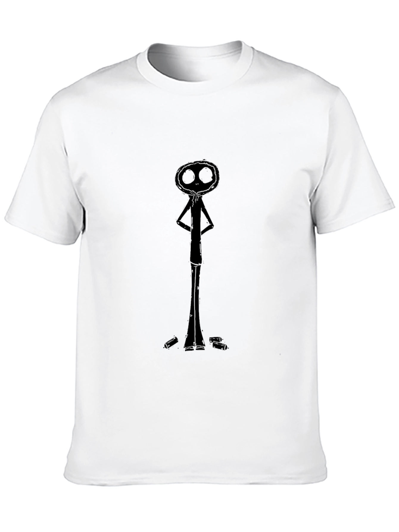 Dark Figure Graphic Tee - Unique Design