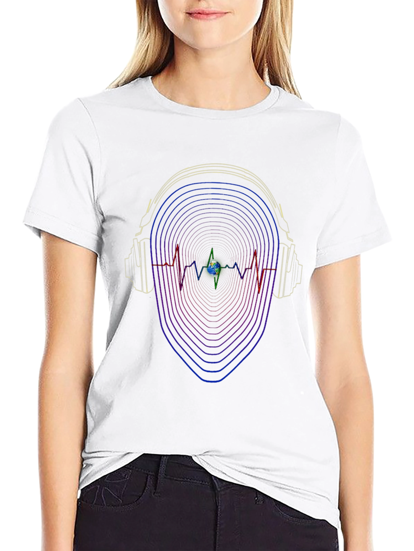 Headphone Pulse T-Shirt - Music Lover Tee