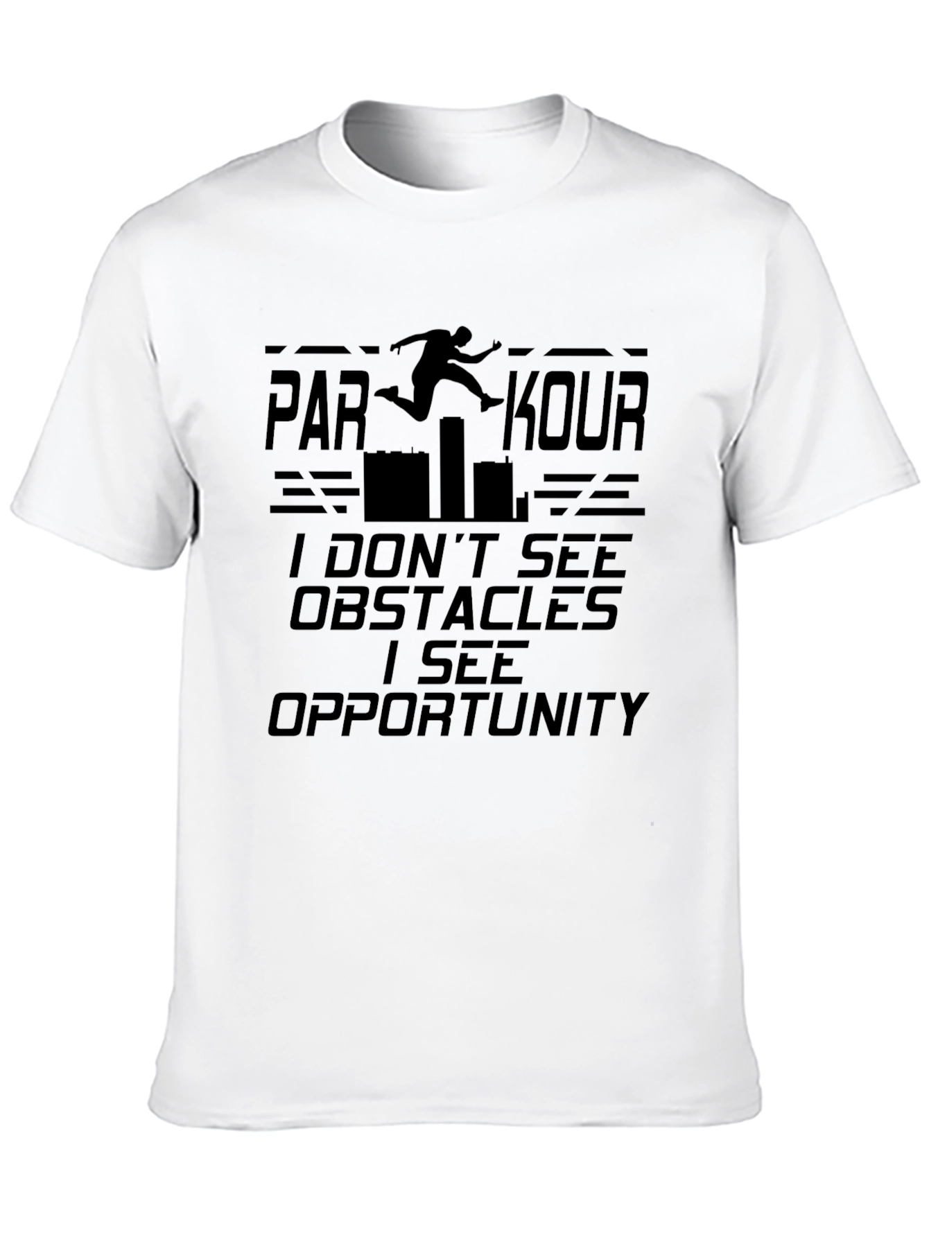 Parkour Opportunity Graphic Black T-Shirt