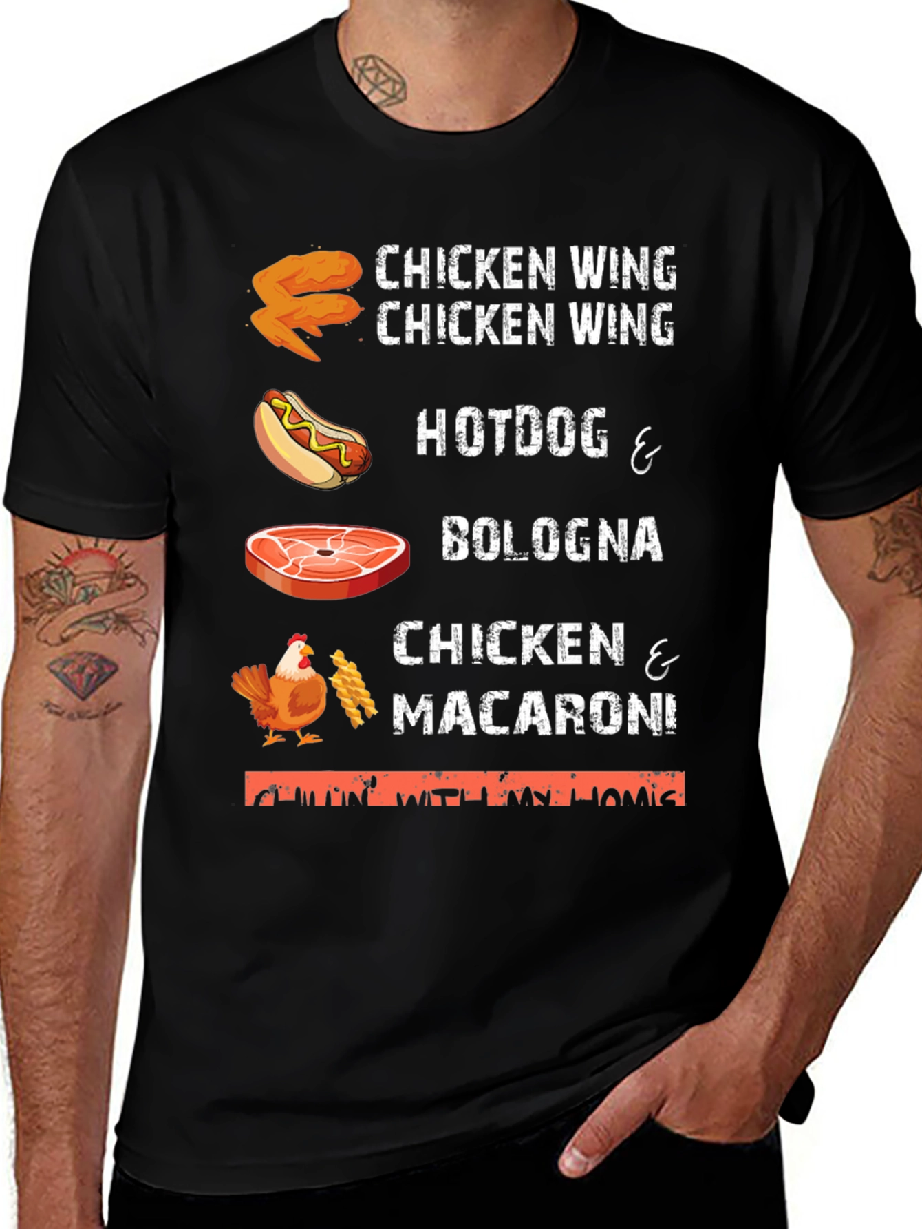 Chicken Wing Hotdog T-Shirt